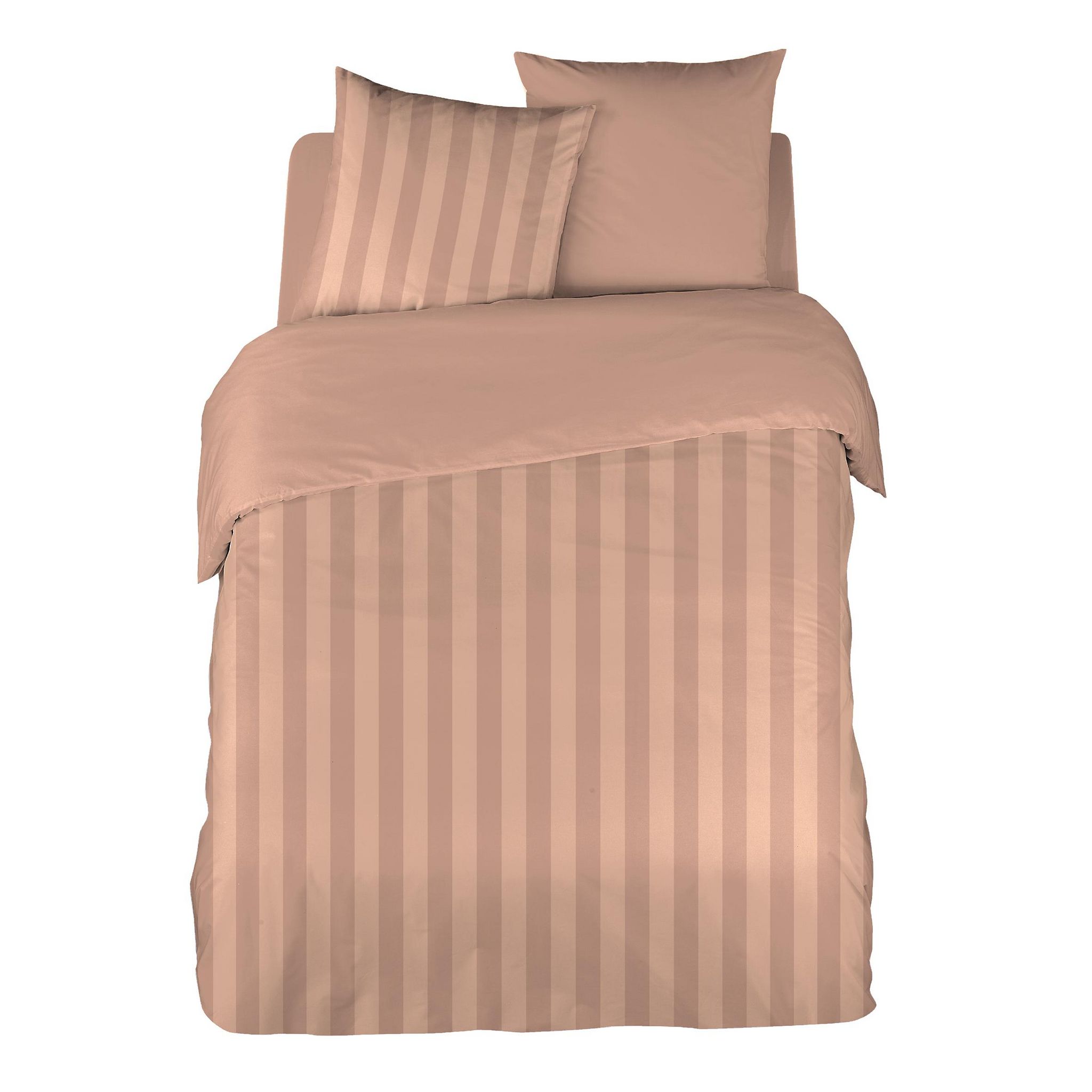 Voir la diapositive 2 : Parure housse de couette en satin 70 fils PAM