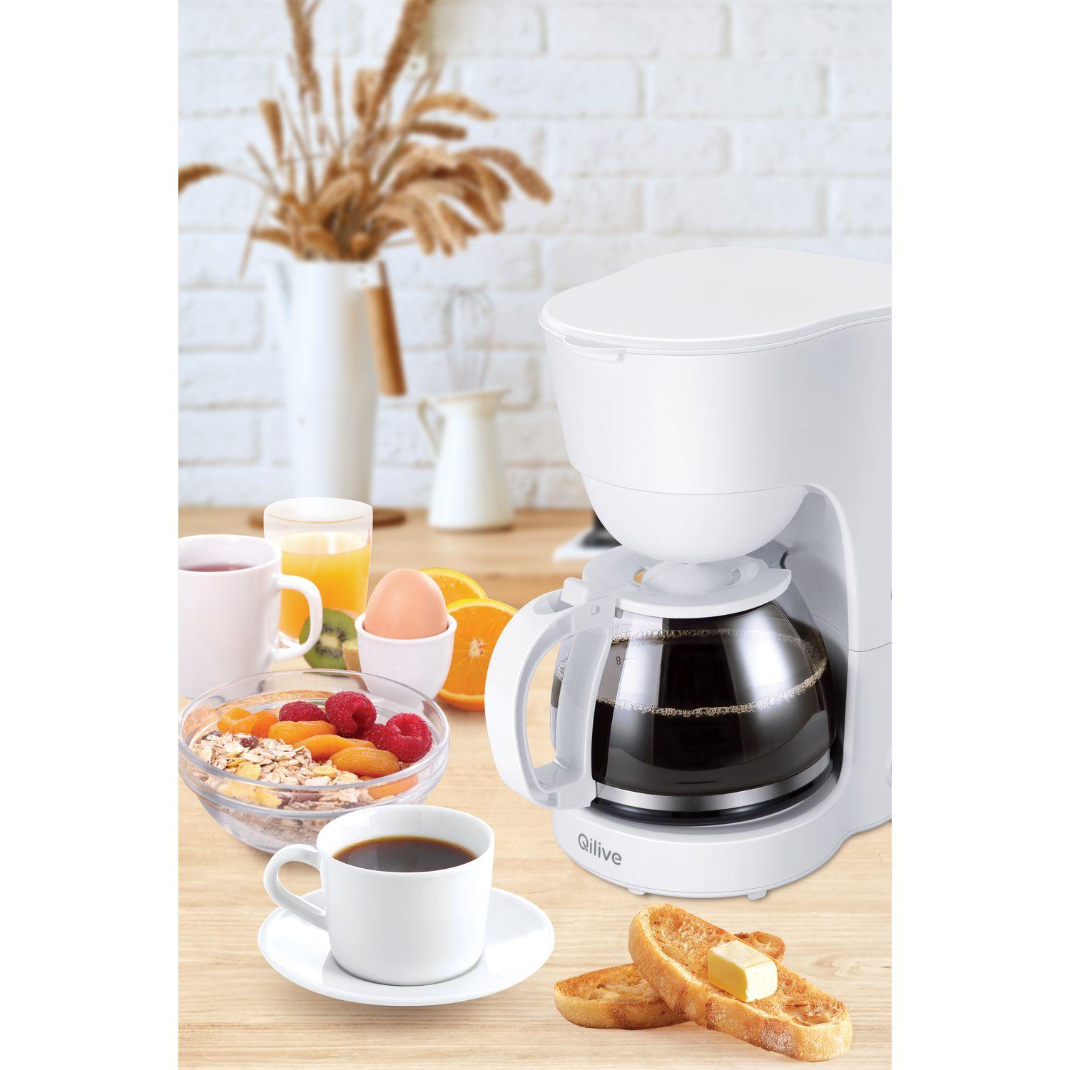 Voir la diapositive 2 : QILIVE Cafetière filtre Q.5341 - Blanc