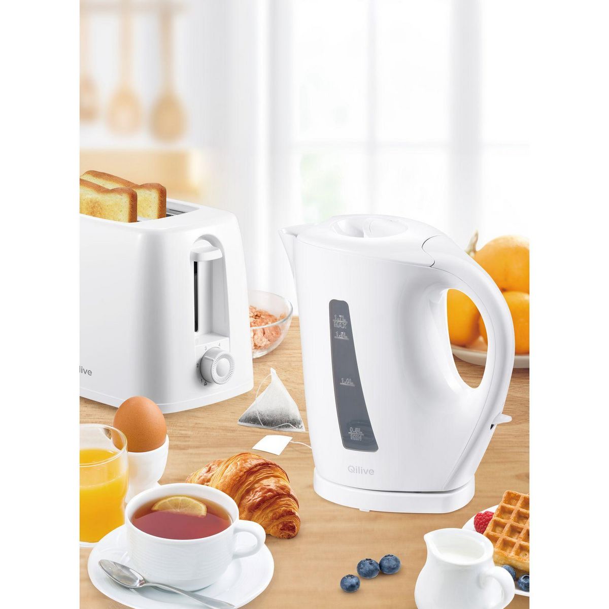 QILIVE Bouilloire électrique Q.5436 - Blanc