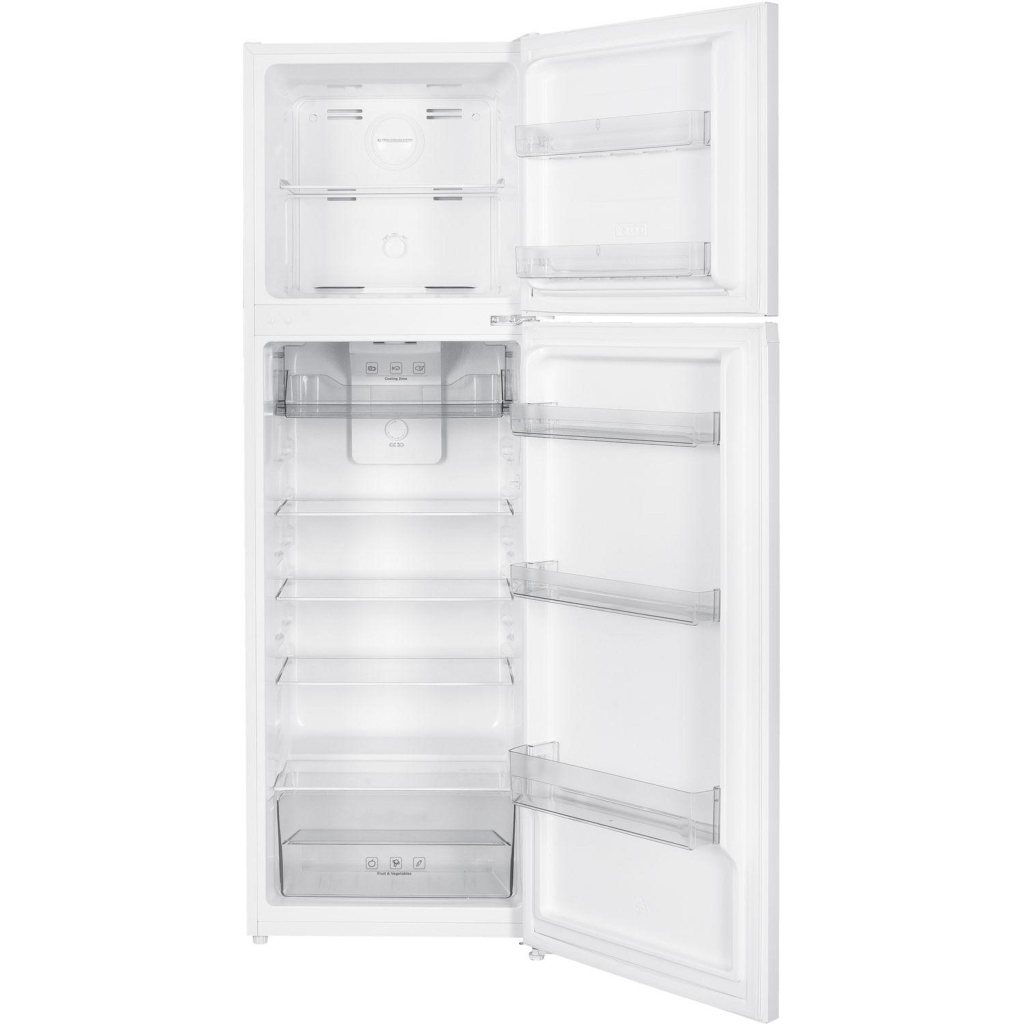 Voir la diapositive 2 : QILIVE Réfrigérateur 2 portes Q.6141, 247 L, Froid ventilé No Frost, E