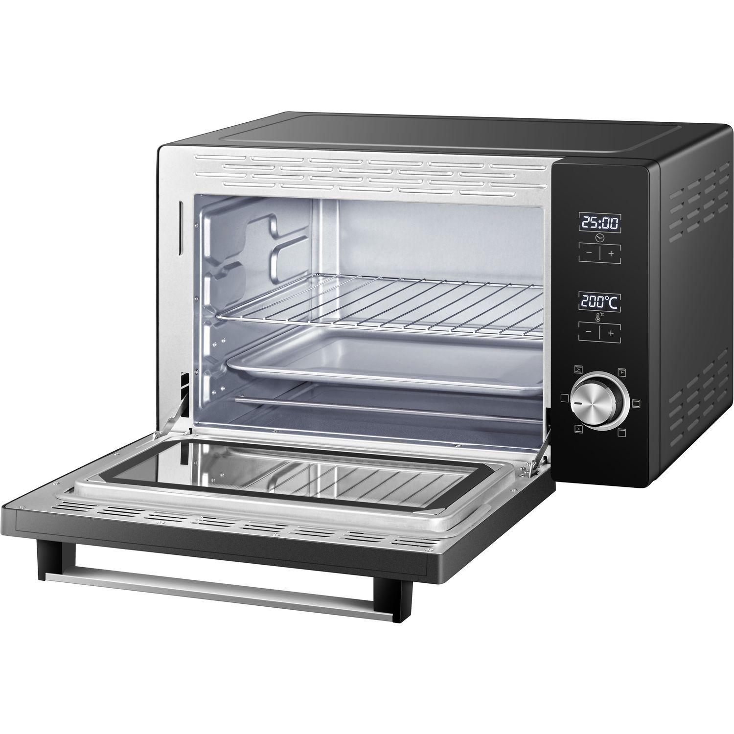 Voir la diapositive 2 : QILIVE Mini four Q.6728, Capacité 38 l - 1400 W - Noir