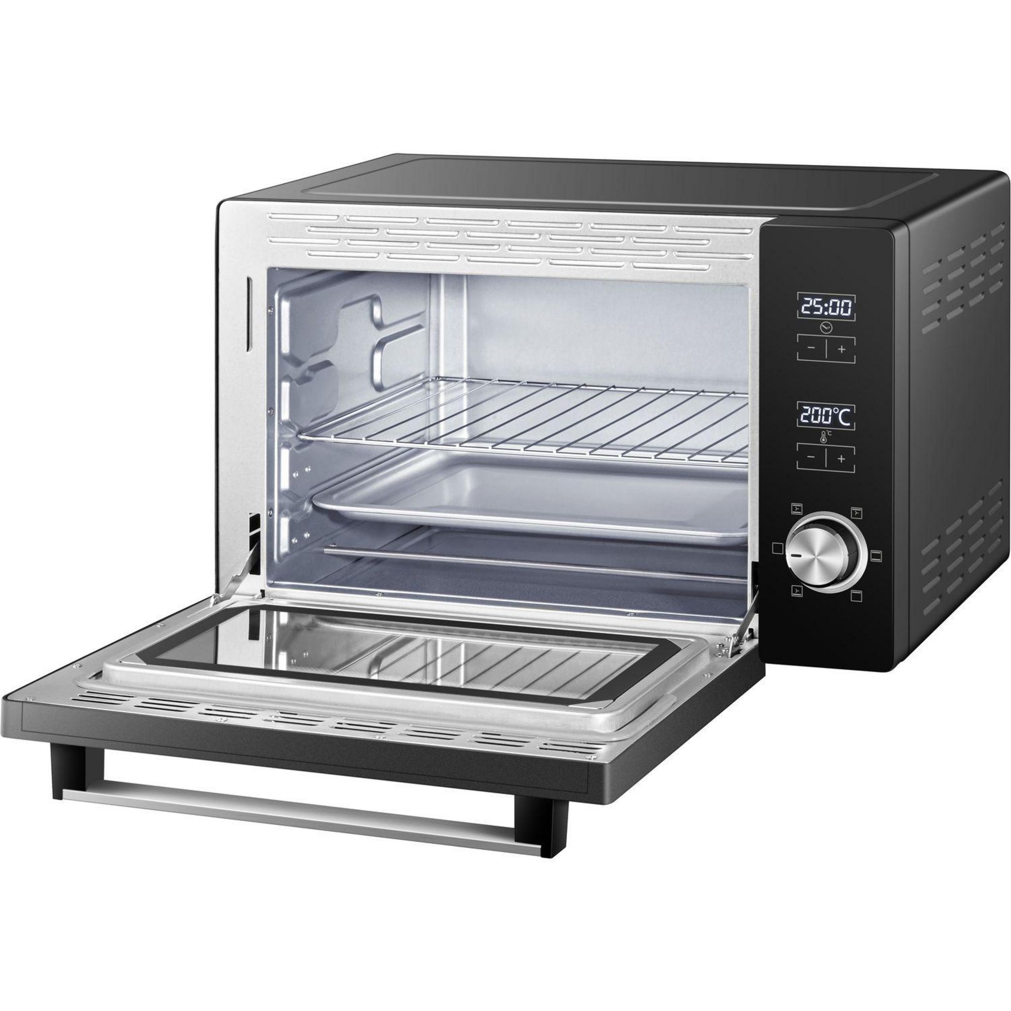 Voir la diapositive 2 : QILIVE Mini four Q.6728, Capacité 38 l - 1400 W - Noir