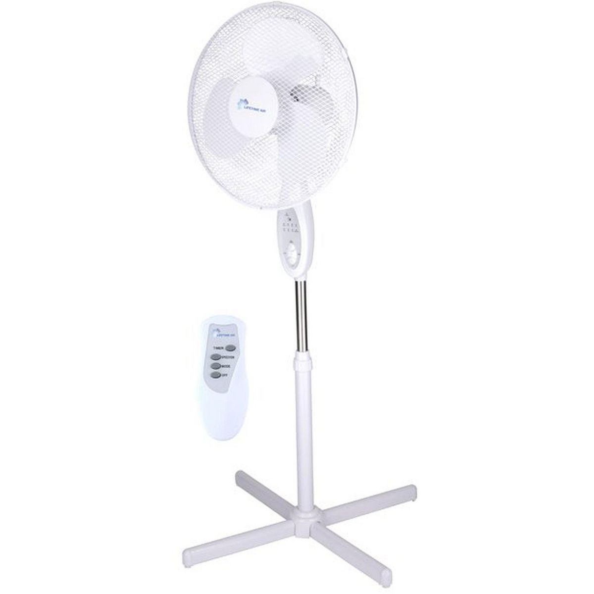 LIFETIME AIR Ventilateur sur pied YH-40R-O - Blanc