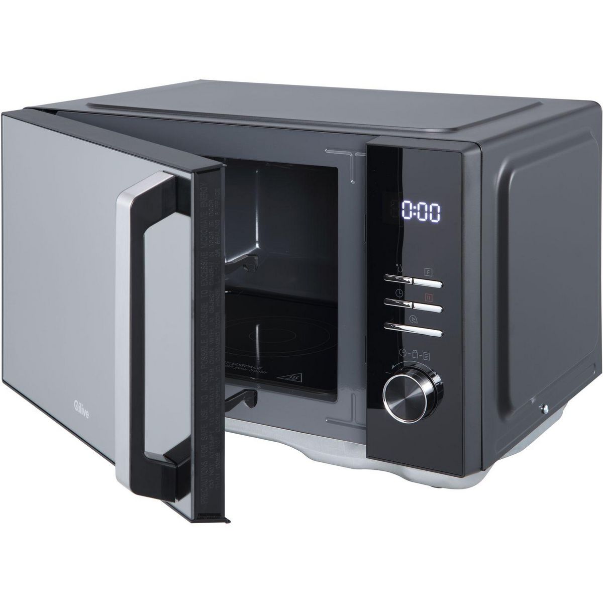 QILIVE Four à micro-ondes Q.6427 - 800 W - Capacité 25 L - Gris