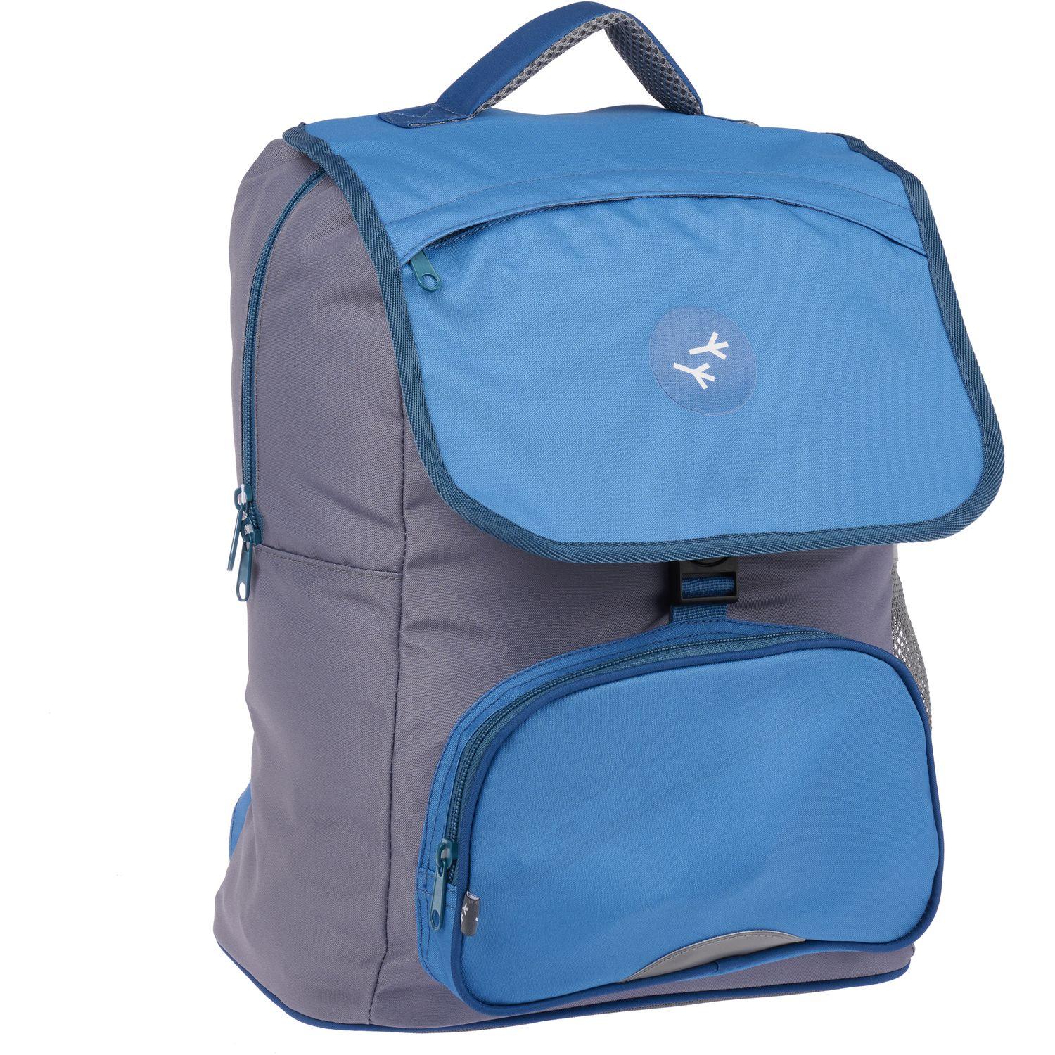 Voir la diapositive 2 : AUCHAN Sac à Dos 2 compartiments 38cm - Bleu