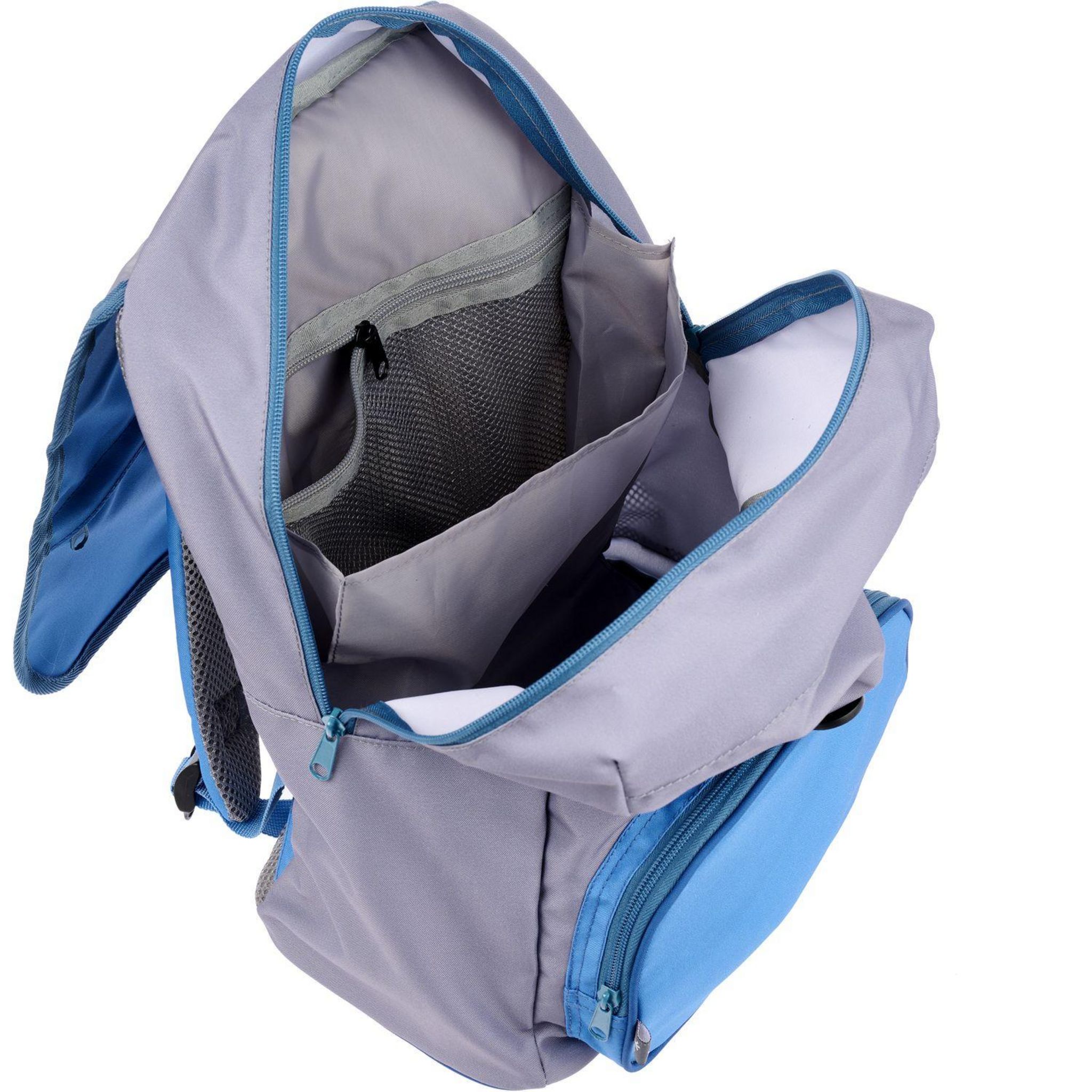 Voir la diapositive 6 : AUCHAN Sac à Dos 2 compartiments 38cm - Bleu
