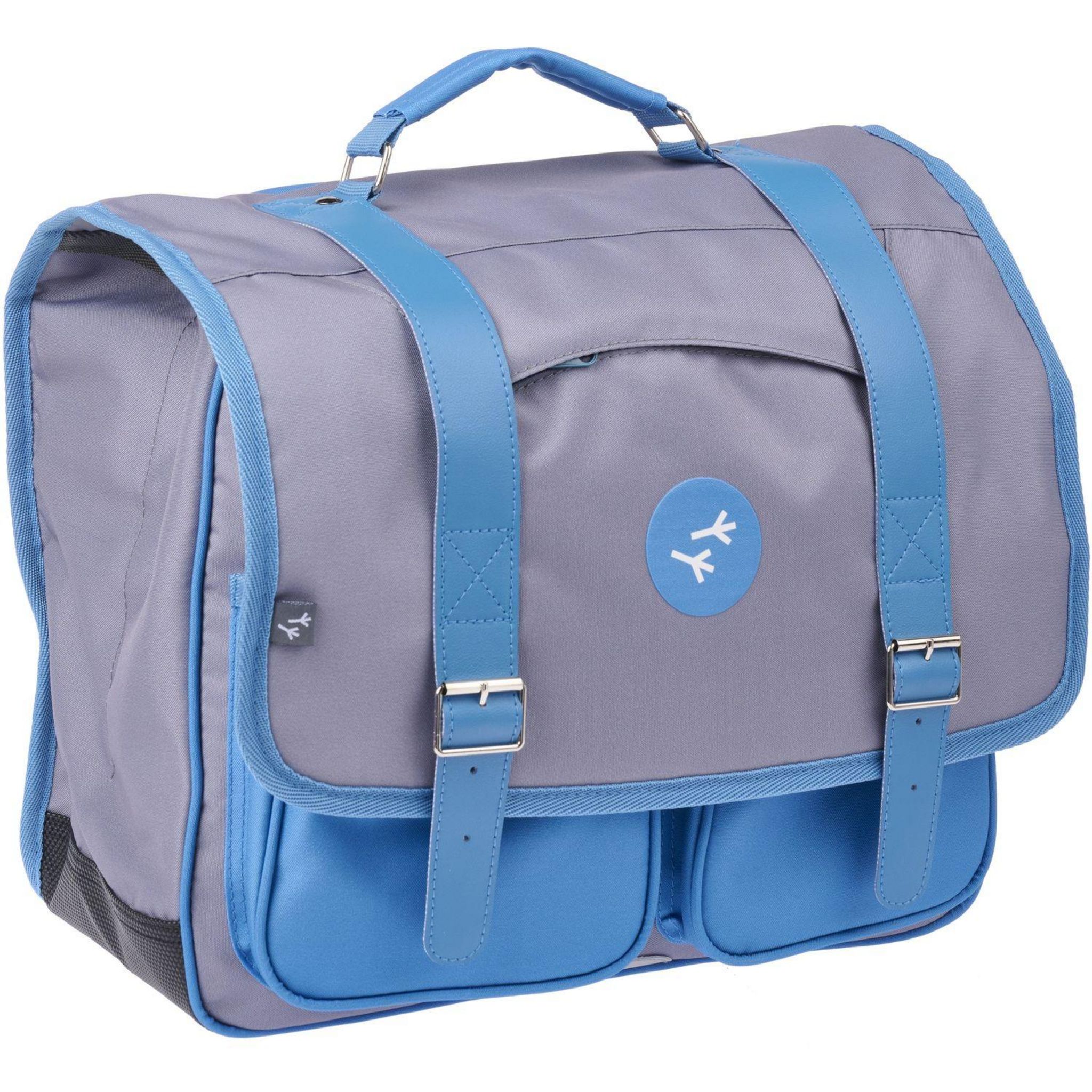 Voir la diapositive 7 : AUCHAN Cartable Classic 36 cm - Bleu