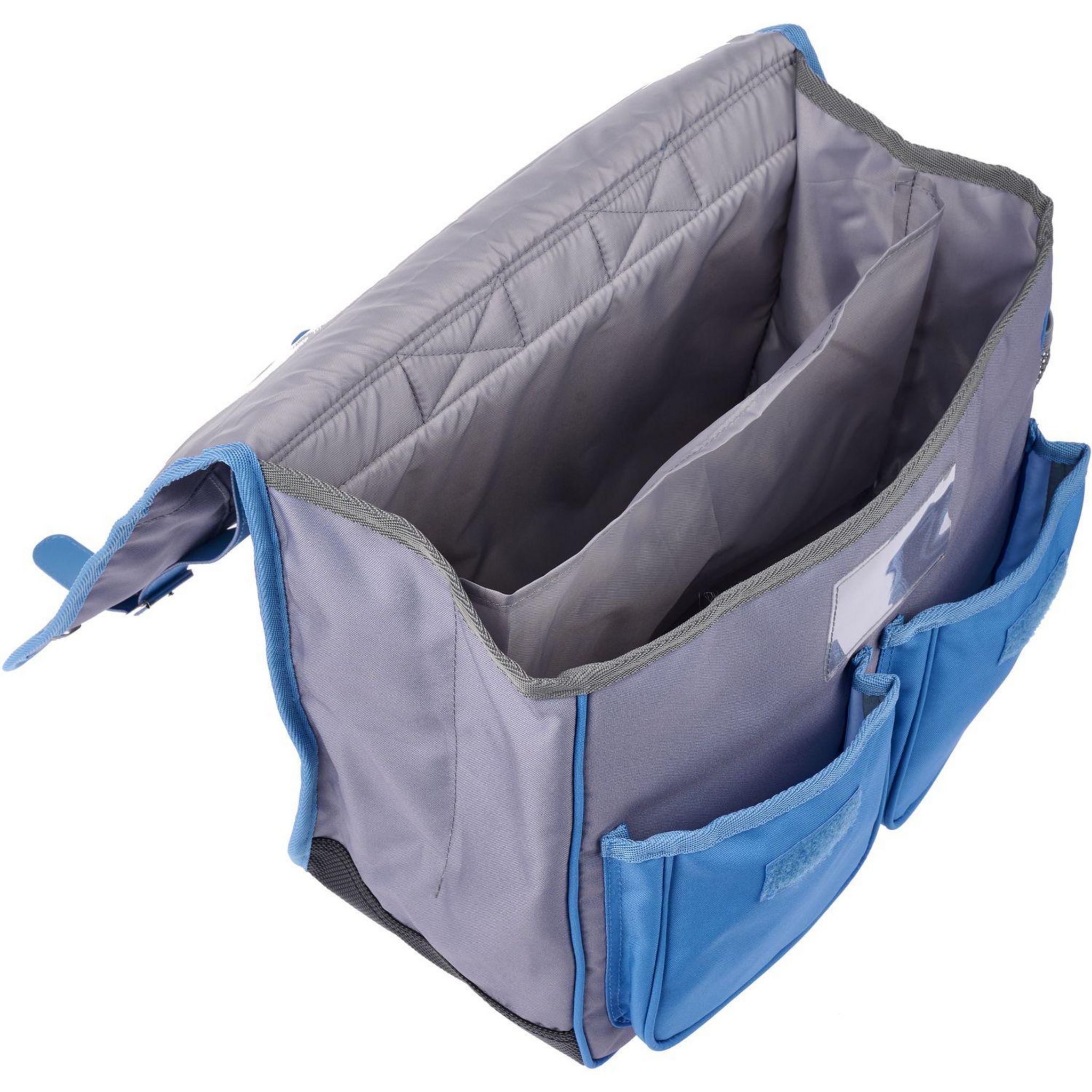 Voir la diapositive 2 : AUCHAN Cartable Classic 36 cm - Bleu