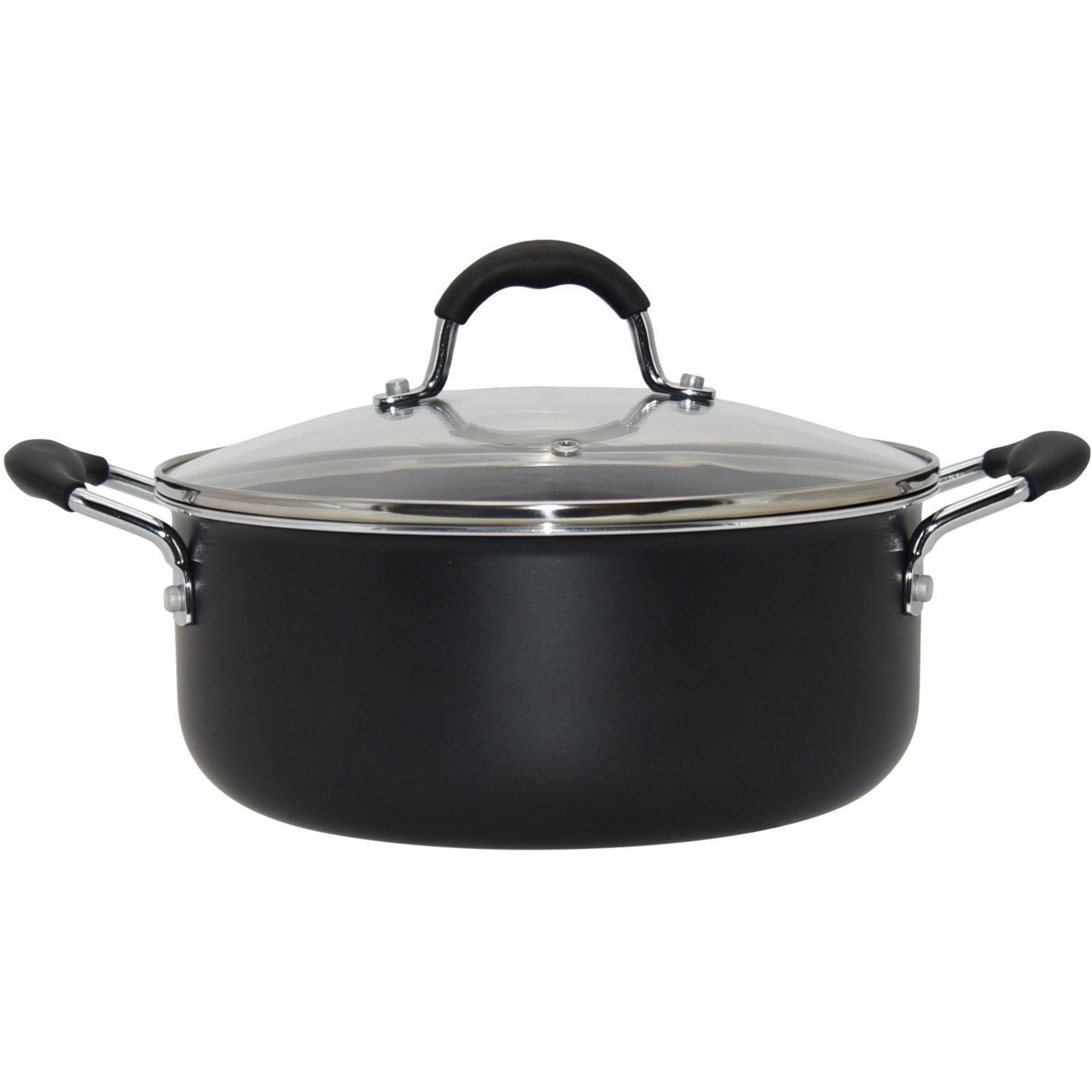 ACTUEL Faitout 24 cm aluminium tous feux dont induction avec couvercle