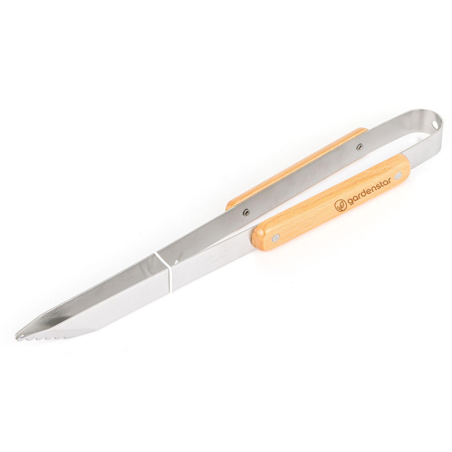GARDENSTAR Pince en inox manche bambou 40 cm