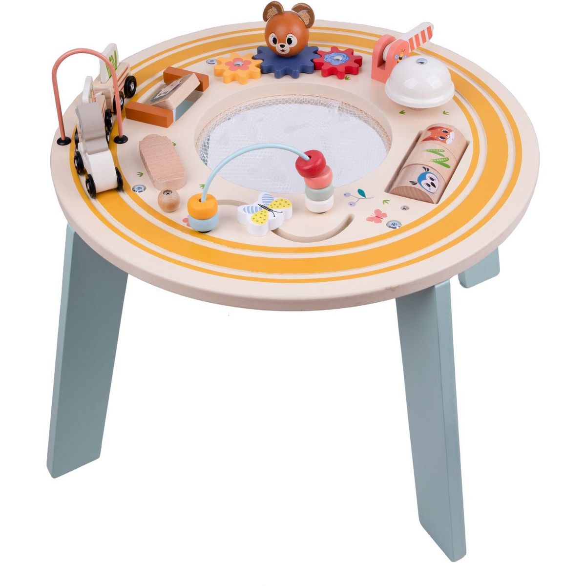 ONE TWO FUN Table d'activité en bois