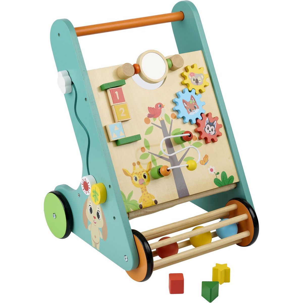 ONE TWO FUN Chariot de marche en bois