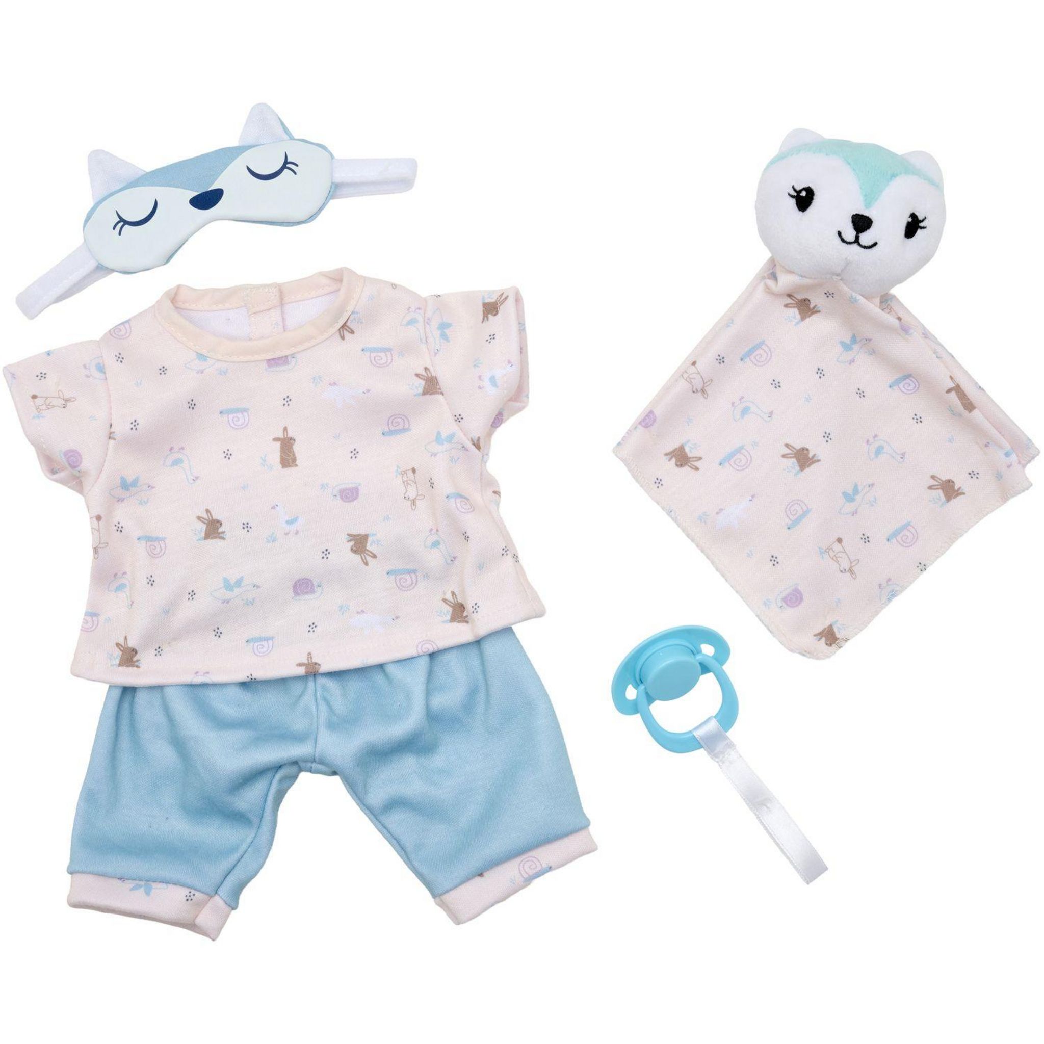 Voir la diapositive 6 : ONE TWO FUN Set du coucher pour poupée