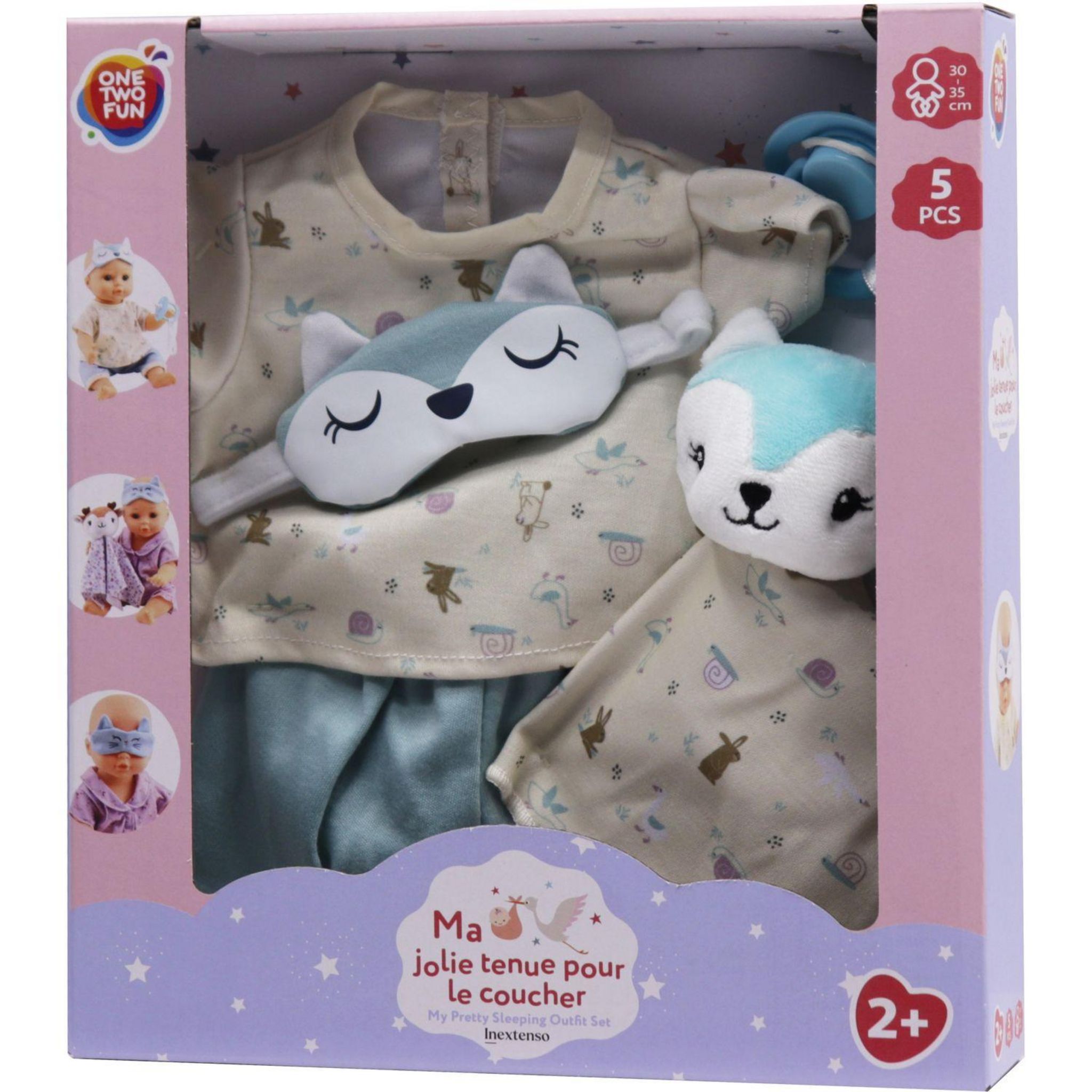 Voir la diapositive 14 : ONE TWO FUN Set du coucher pour poupée