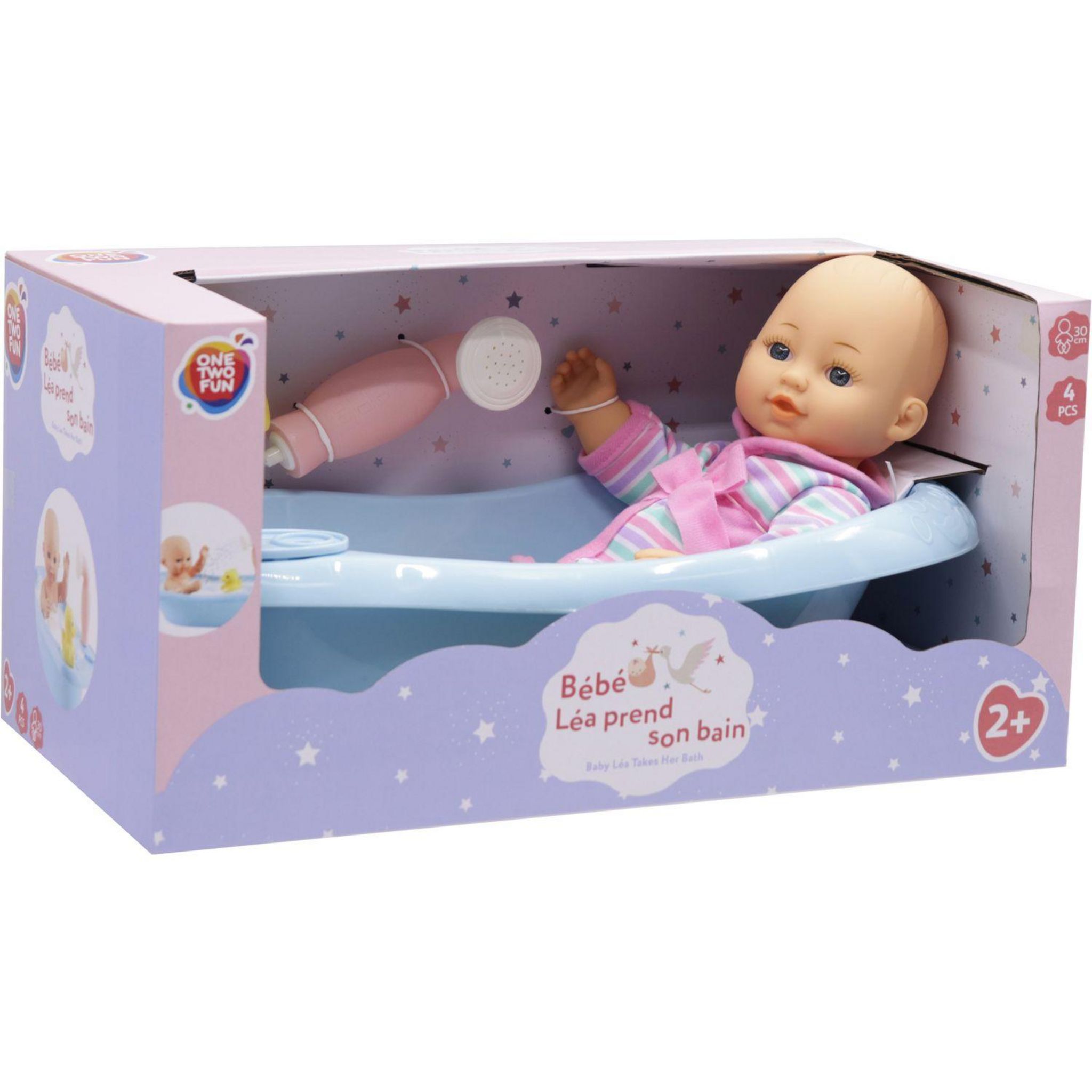 Voir la diapositive 3 : ONE TWO FUN Set de bain pour bébé