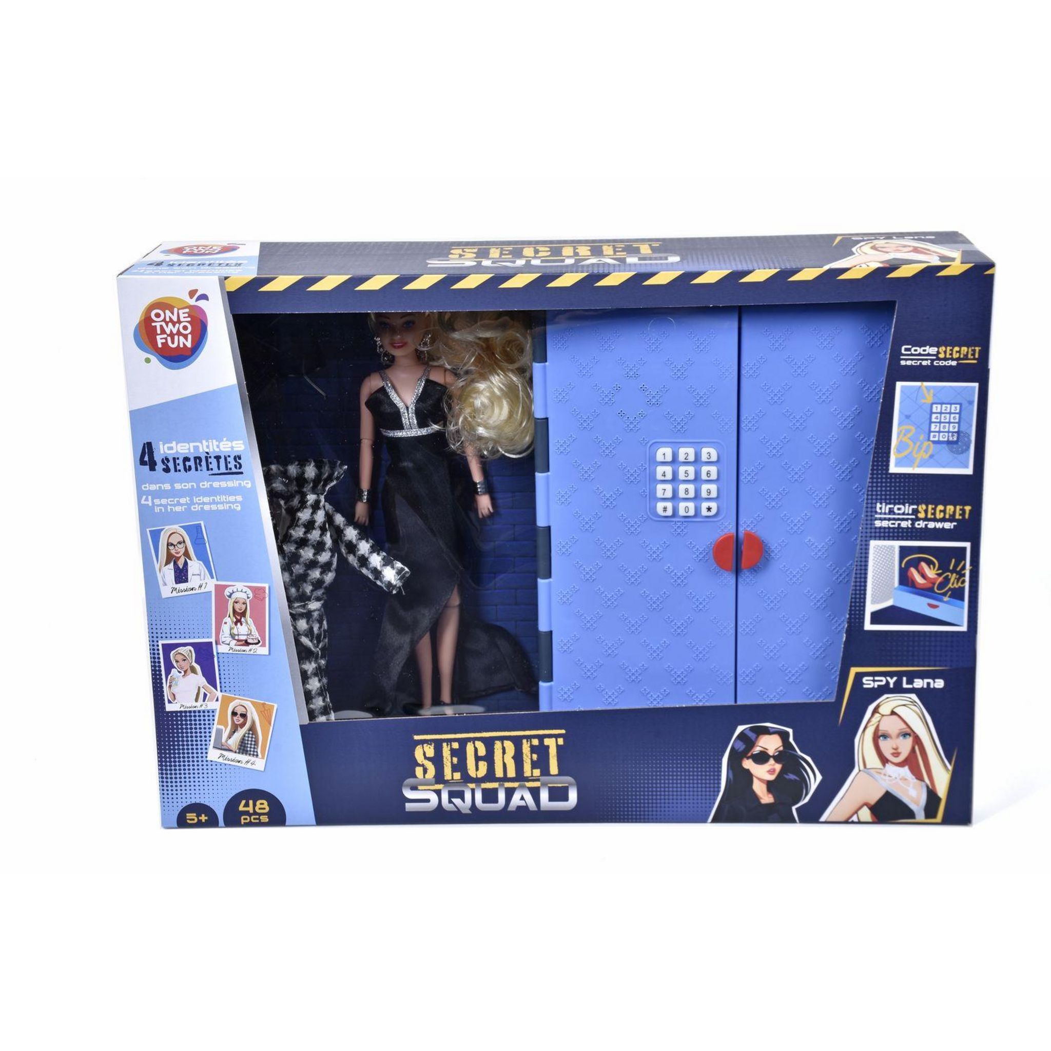 Voir la diapositive 4 : ONE TWO FUN Set dressing avec poupée - Secret squad