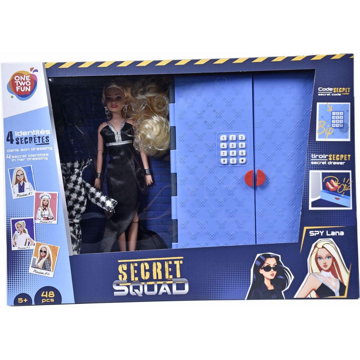 ONE TWO FUN Set dressing avec poupée - Secret squad