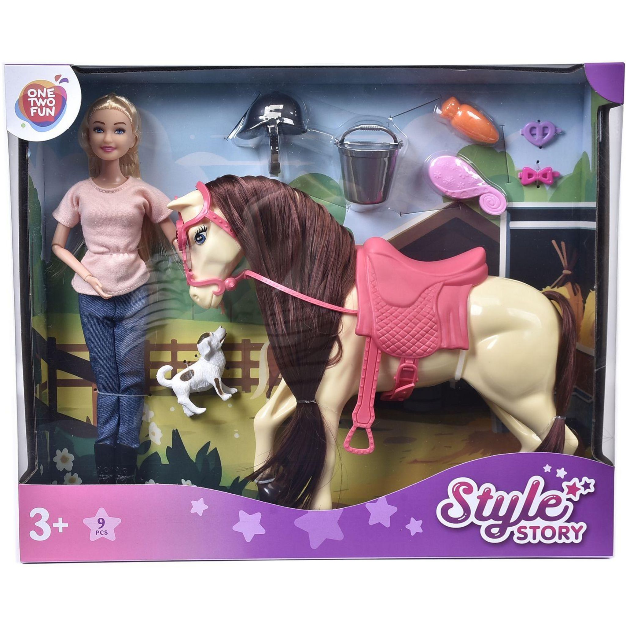 Voir la diapositive 3 : ONE TWO FUN Mon set de jeu équestre - Style story