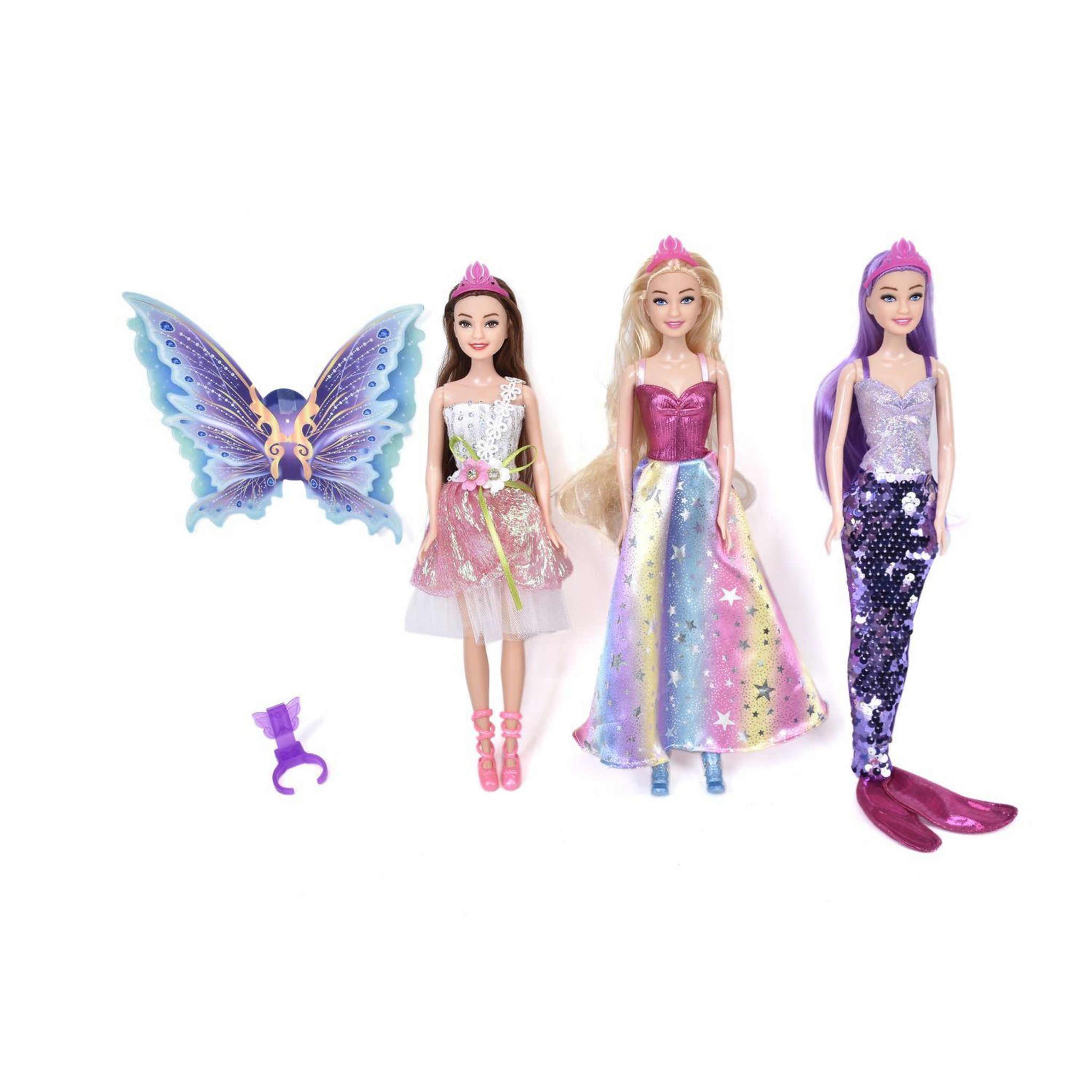 Voir la diapositive 2 : ONE TWO FUN Mon set de 3 poupées Magic story