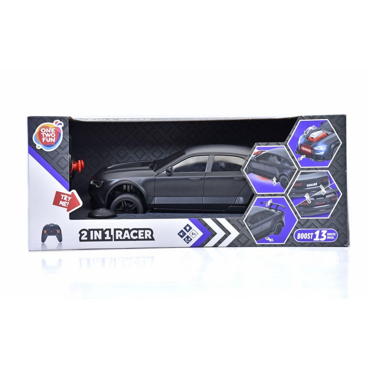 ONE TWO FUN Voiture RC 2 en 1