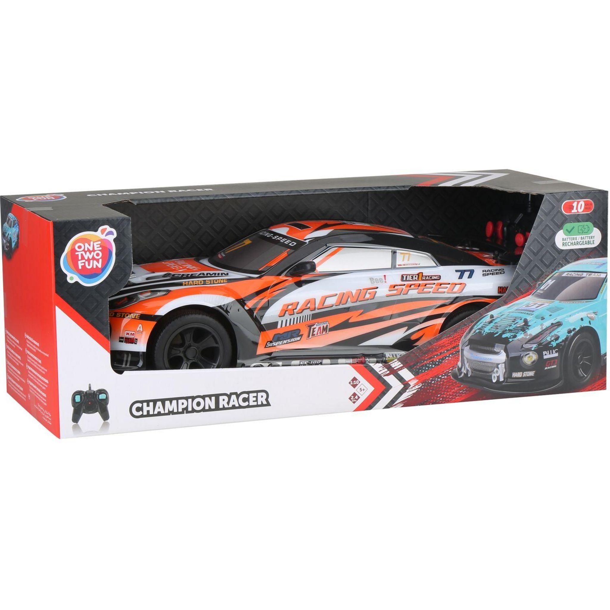 Voir la diapositive 4 : ONE TWO FUN Voiture télécommandée - Champion racer