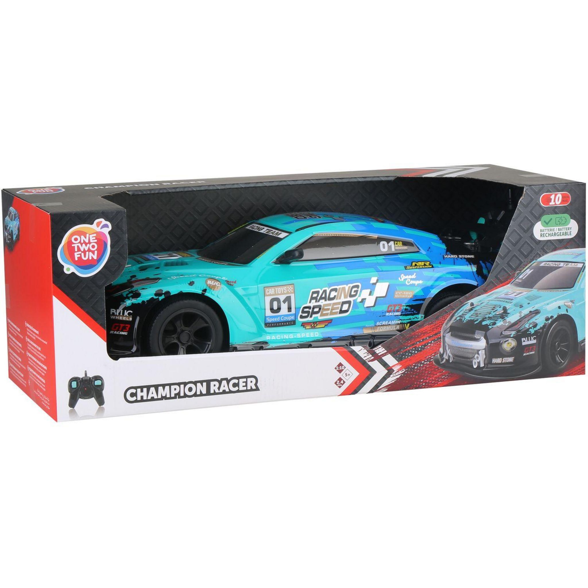 Voir la diapositive 5 : ONE TWO FUN Voiture télécommandée - Champion racer