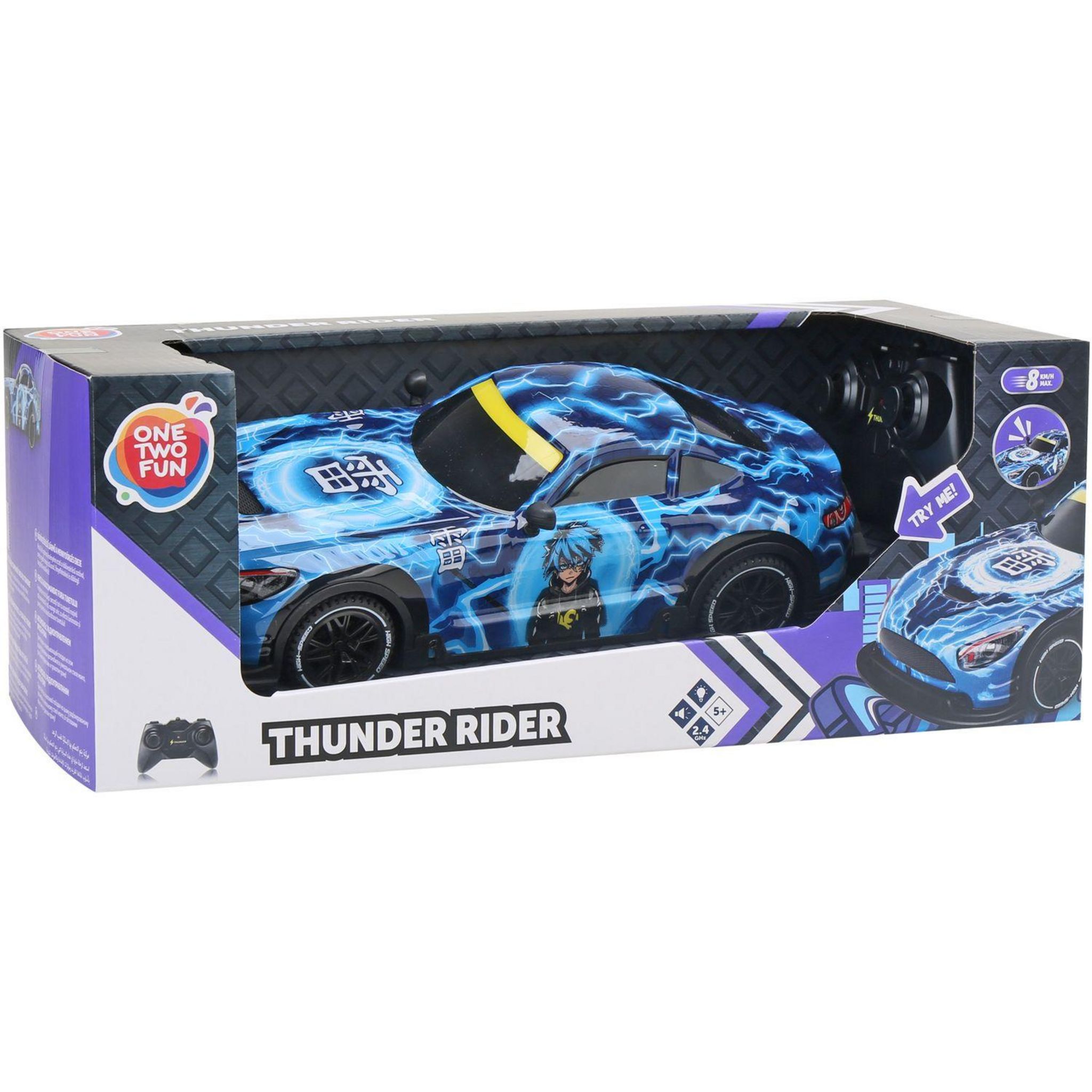 Voir la diapositive 3 : ONE TWO FUN Voiture télécommandée - Thunder rider