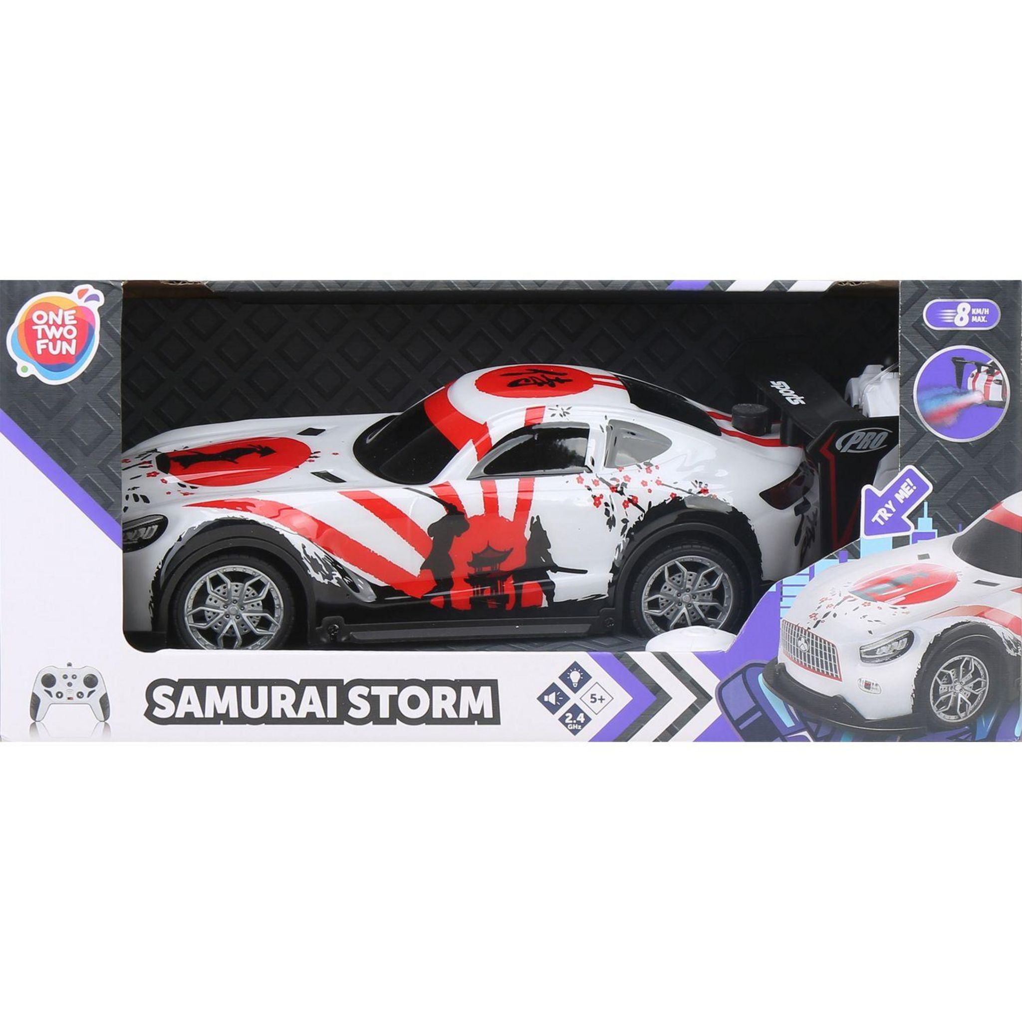 Voir la diapositive 2 : ONE TWO FUN Voiture télécommandée - Samurai storm