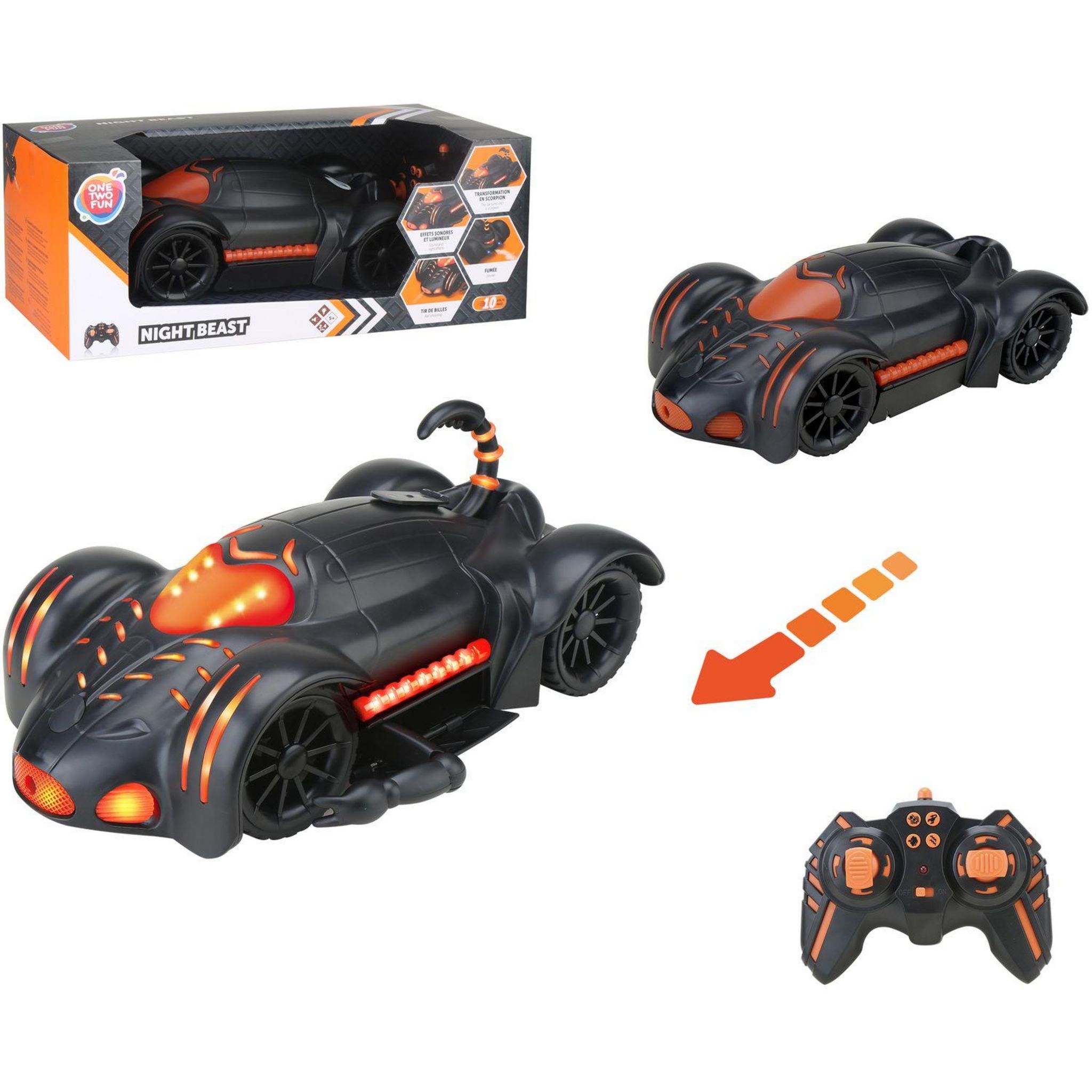 Voir la diapositive 7 : ONE TWO FUN Voiture télécommandée Night Beast
