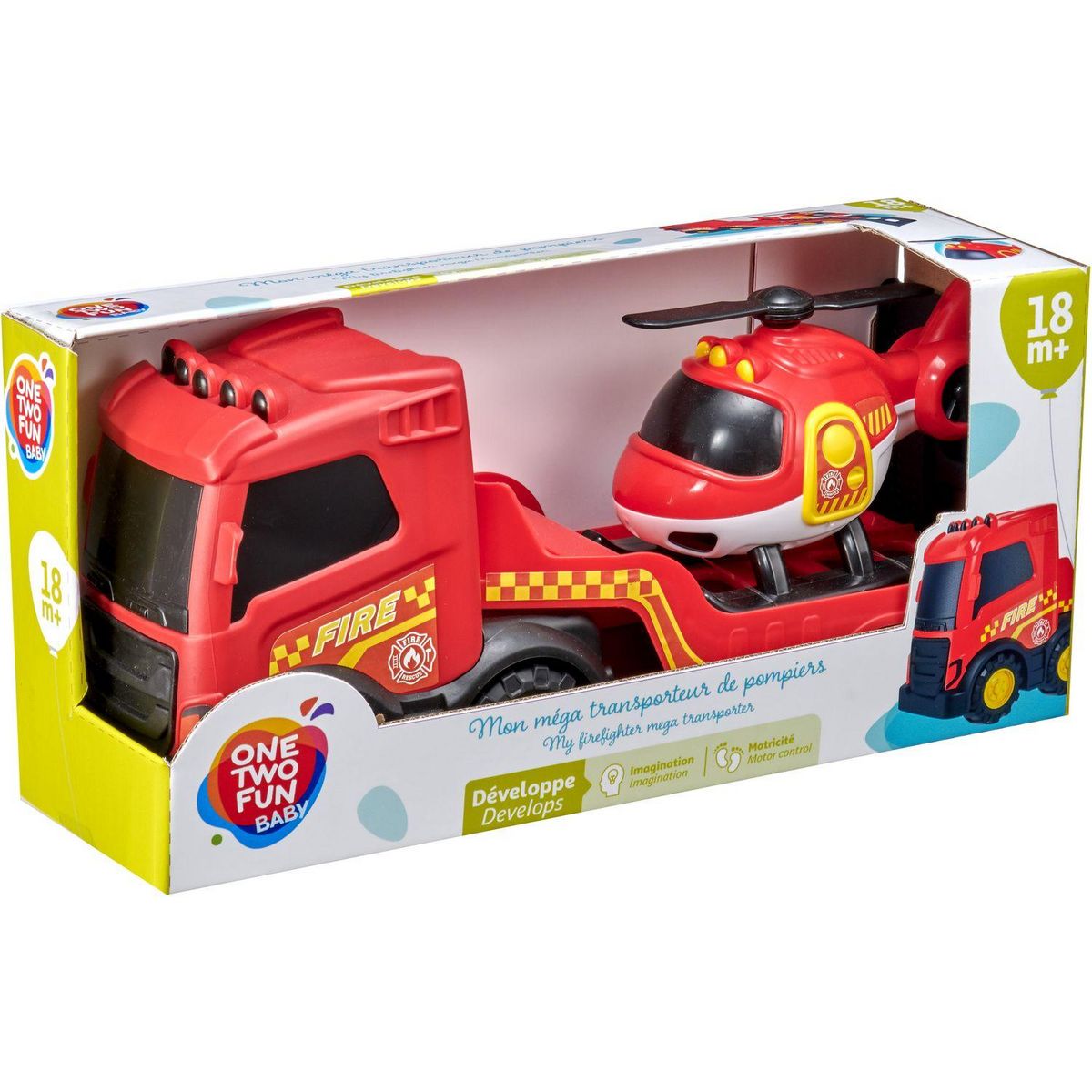 ONE TWO FUN Camion de transport Police ou Pompier