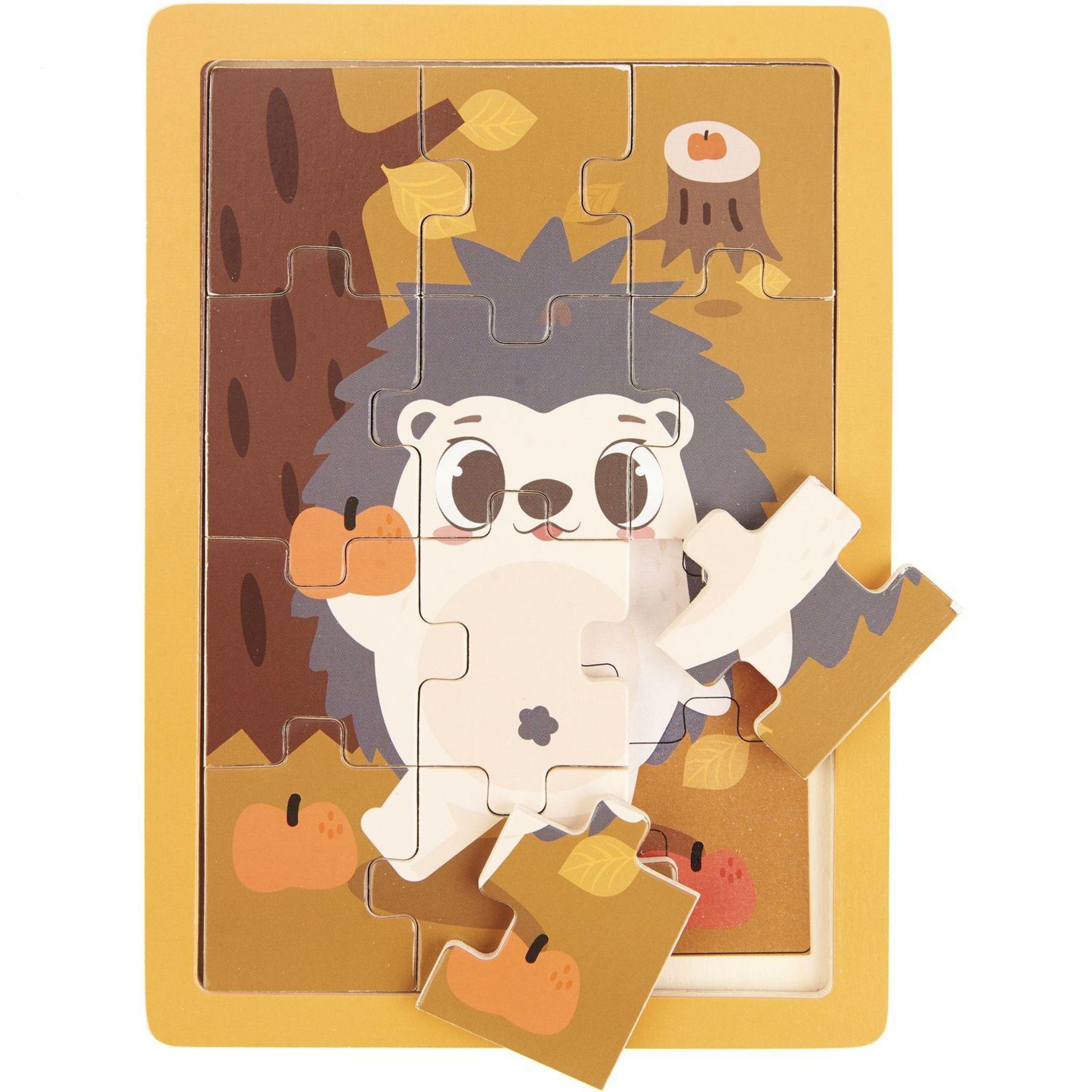 Voir la diapositive 4 : ONE TWO FUN Puzzle en bois Animal 12 pièces