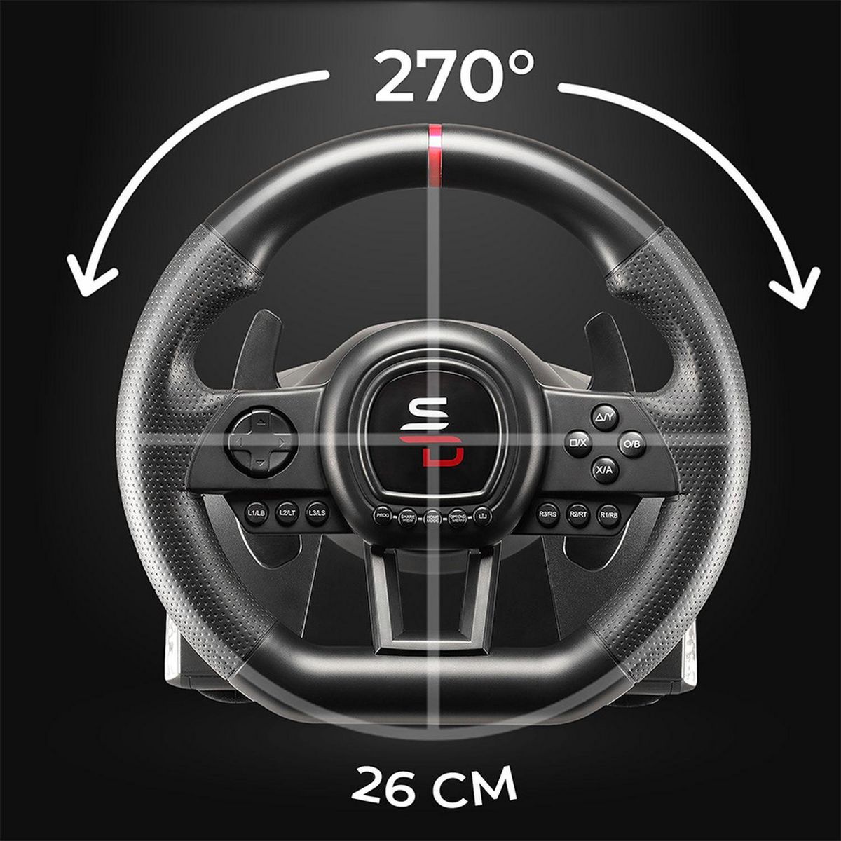 Volant Superdrive Gs650-x avec Pédalier et Levier de Vitesse Multiplateforme