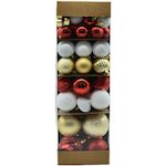 ACTUEL Lot de 80 Boules de noël Plastique SO British