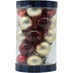 ACTUEL Set de 25 Boules Plastique 6 cm So Bristish