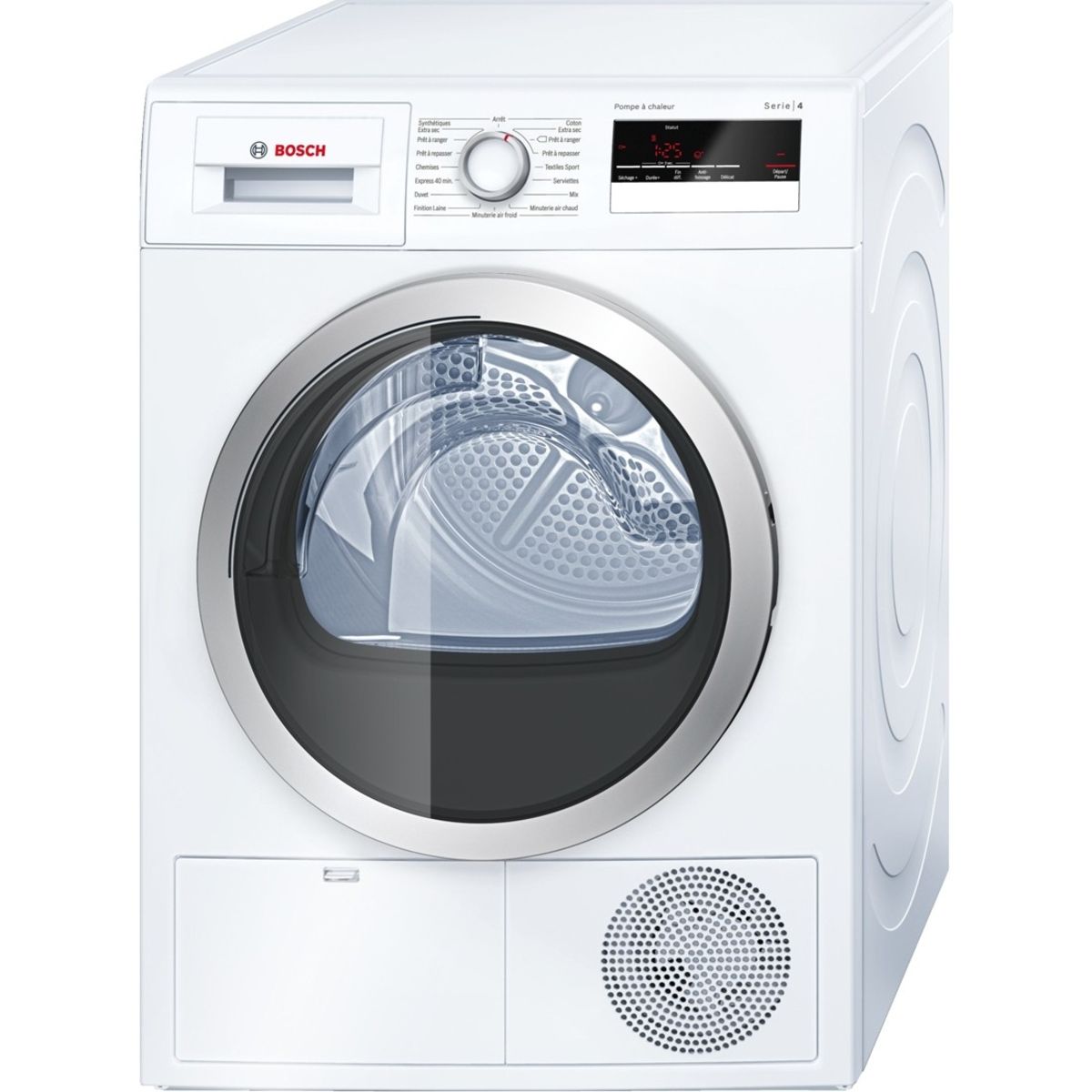 BOSCH Sèche-linge hublot WTH85290FF, 8 Kg, Condensation, Pompe à chaleur