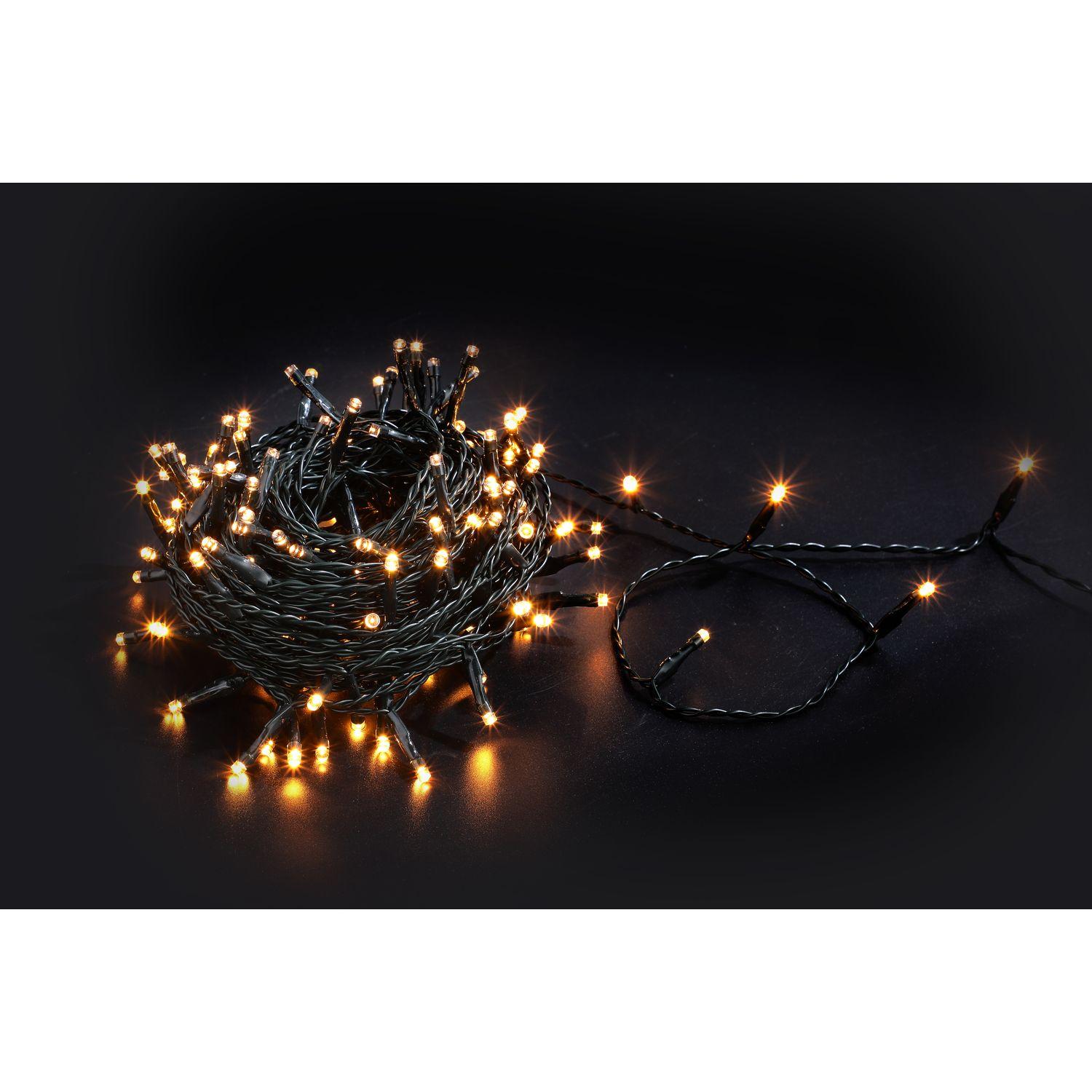 ACTUEL Guirlande électrique Extérieur 240 LED, Blanc chaud 15,5 m 9 Fonctions