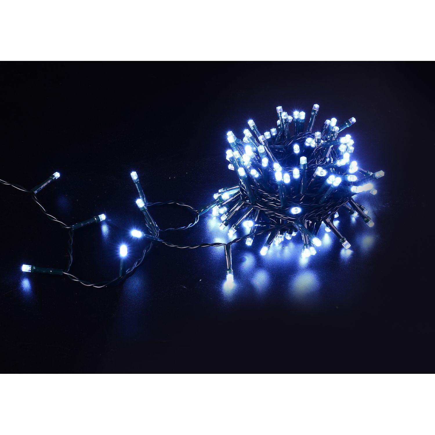 ACTUEL Guirlande électrique Extérieur 240 LED, Blanc froid 15,5 m 9 Fonctions