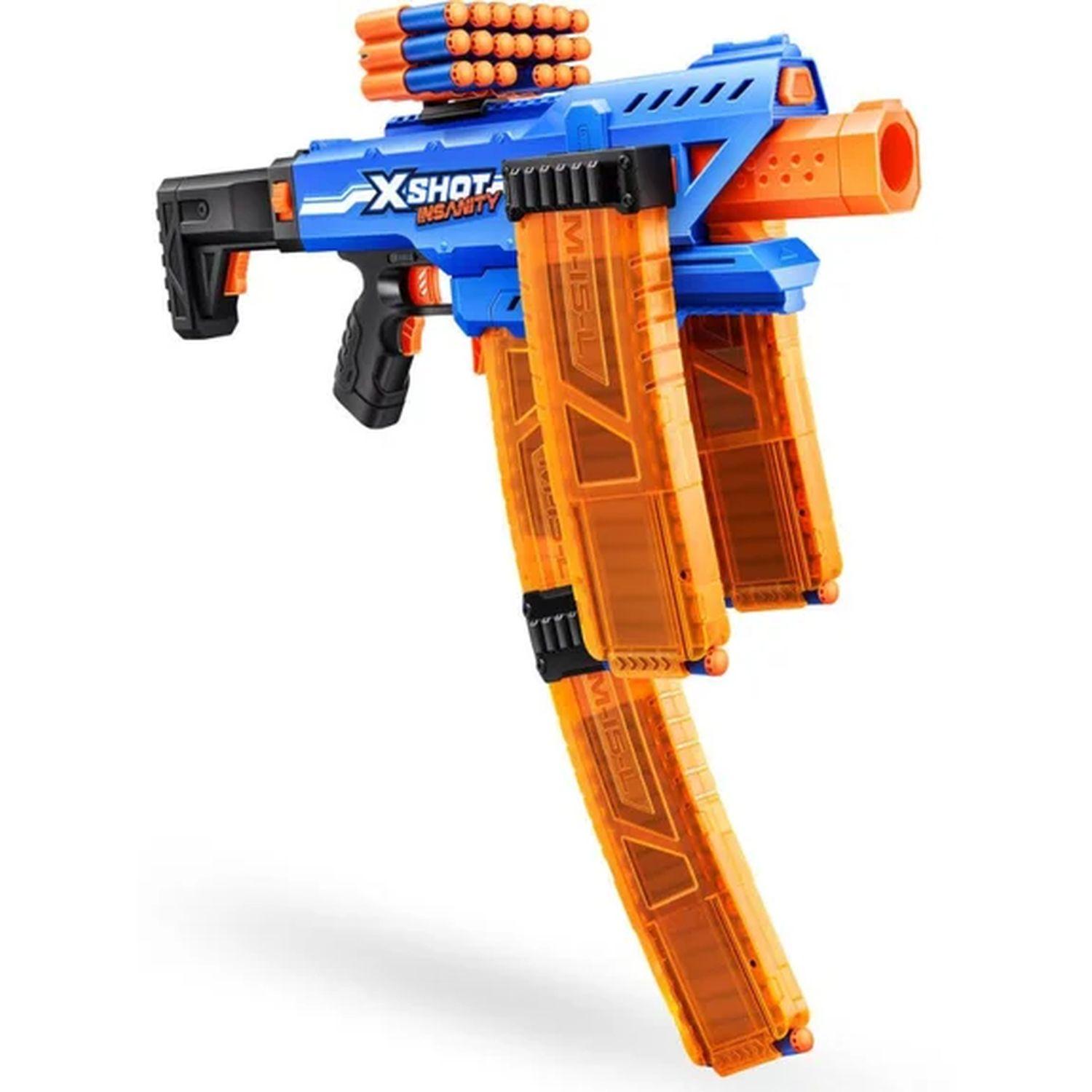 Voir la diapositive 3 : ZURU Blaster X-Shot Insanity Clip Mania