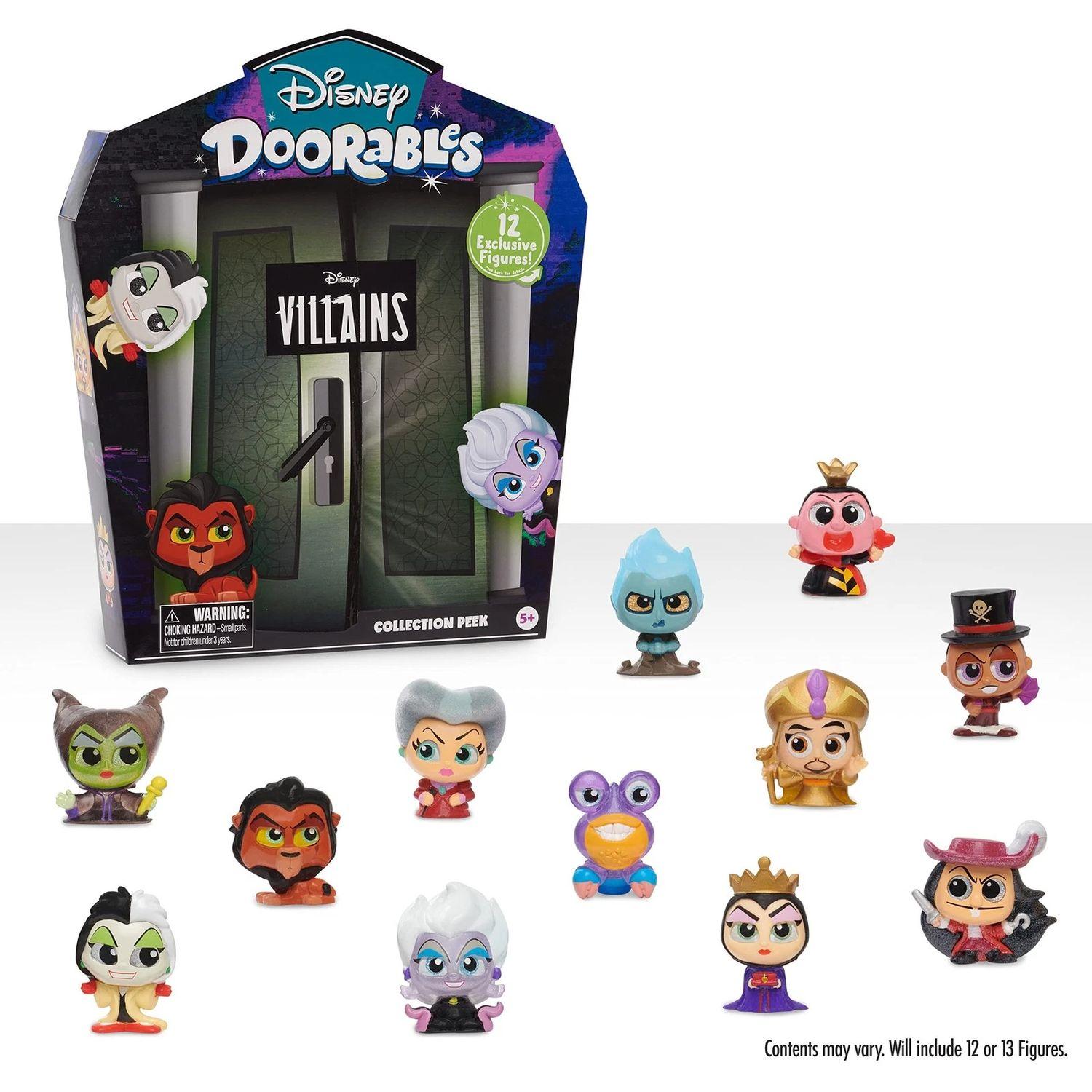 Voir la diapositive 4 : JUST PLAY Figurines x12 Doorables Vilains Disney