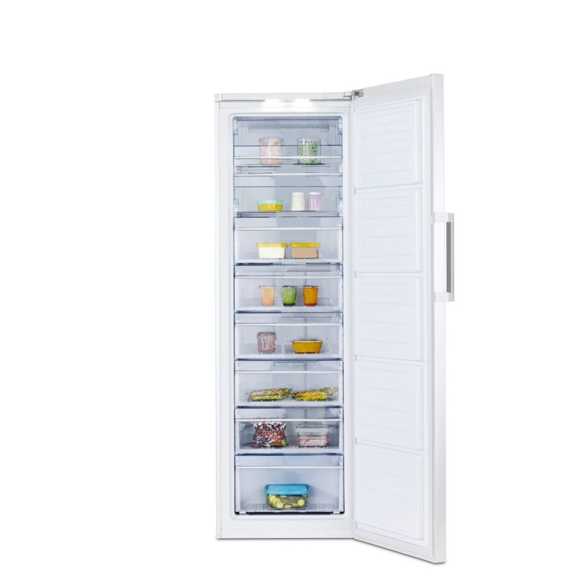 BEKO Congélateur armoire RFNE312E23W, 275 L, Froid No Frost