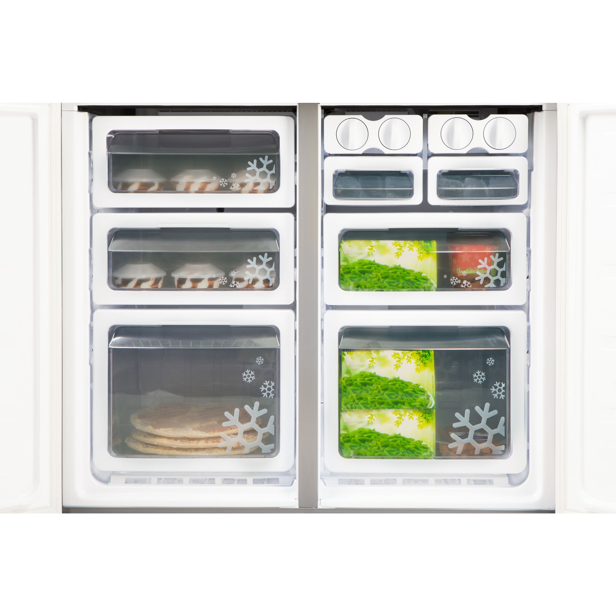 Voir la diapositive 12 : SHARP Réfrigérateur 4 portes SJ-EX820FSL, 650 L, Froid No Frost