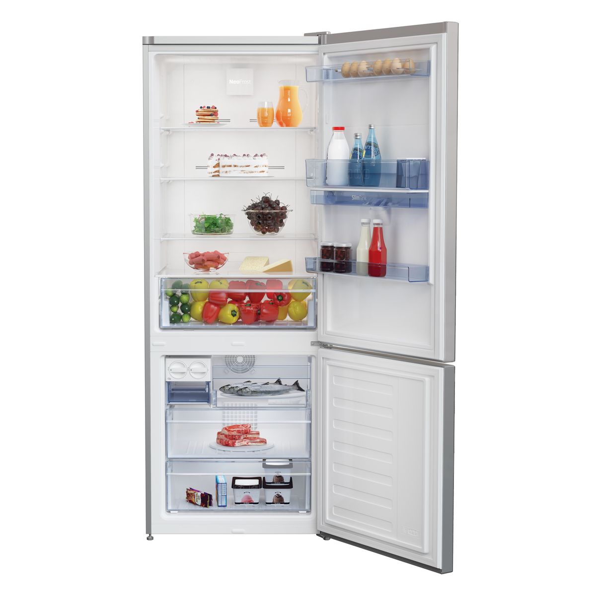 BEKO Réfrigérateur combiné REC52S, 450 L, Froid No Frost