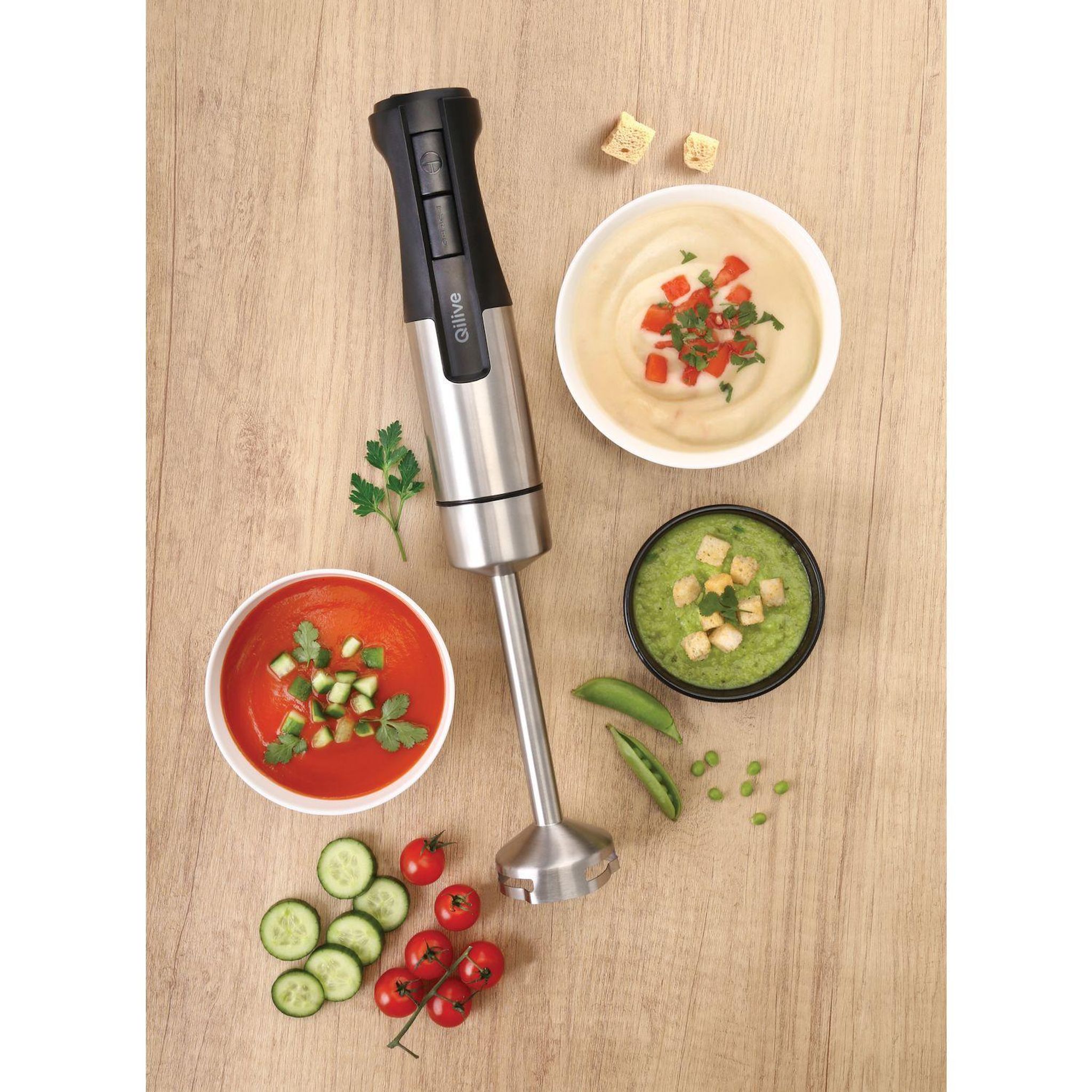 Voir la diapositive 2 : QILIVE Mixeur plongeant Q5339 - Noir