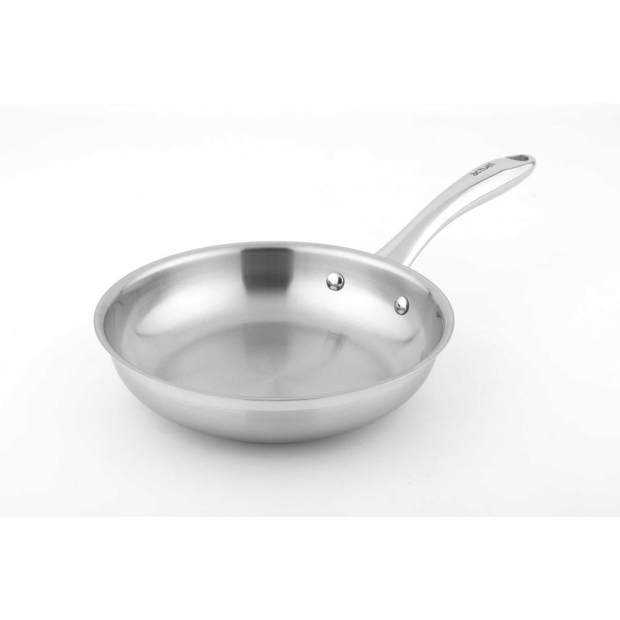 ACTUEL Poêle 20cm acier inoxydable tous feux dont induction