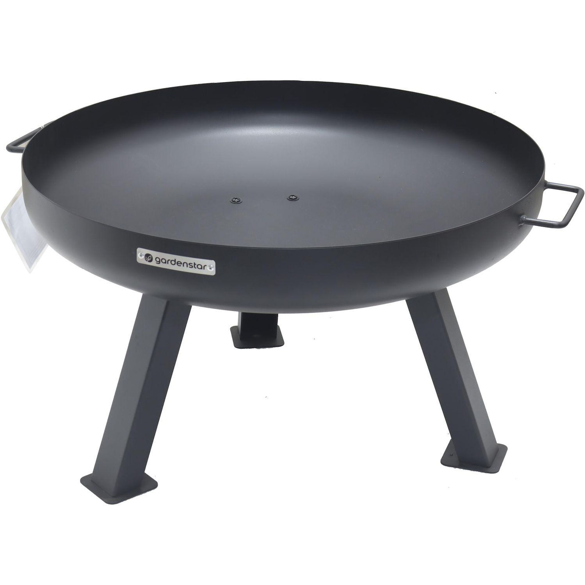 GARDENSTAR Brasero charbon de bois rond - Acier - D60 x H35,5cm