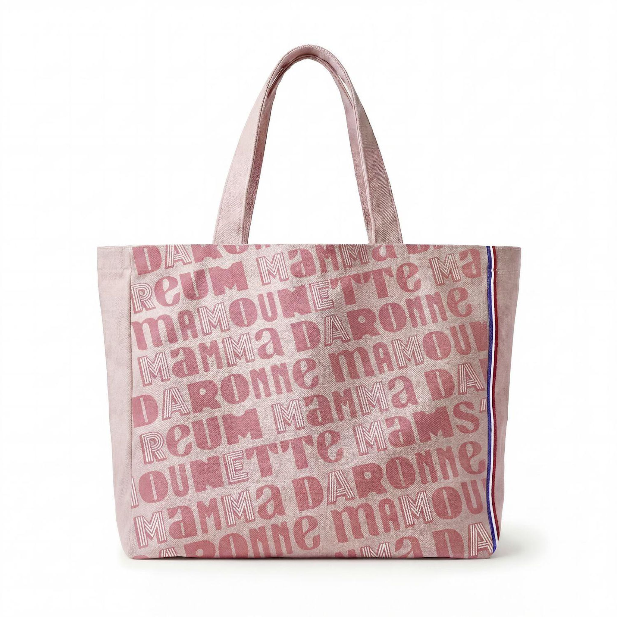 Voir la diapositive 3 : Sac cabas tissu recyclé - Edition spéciale MAMAN-