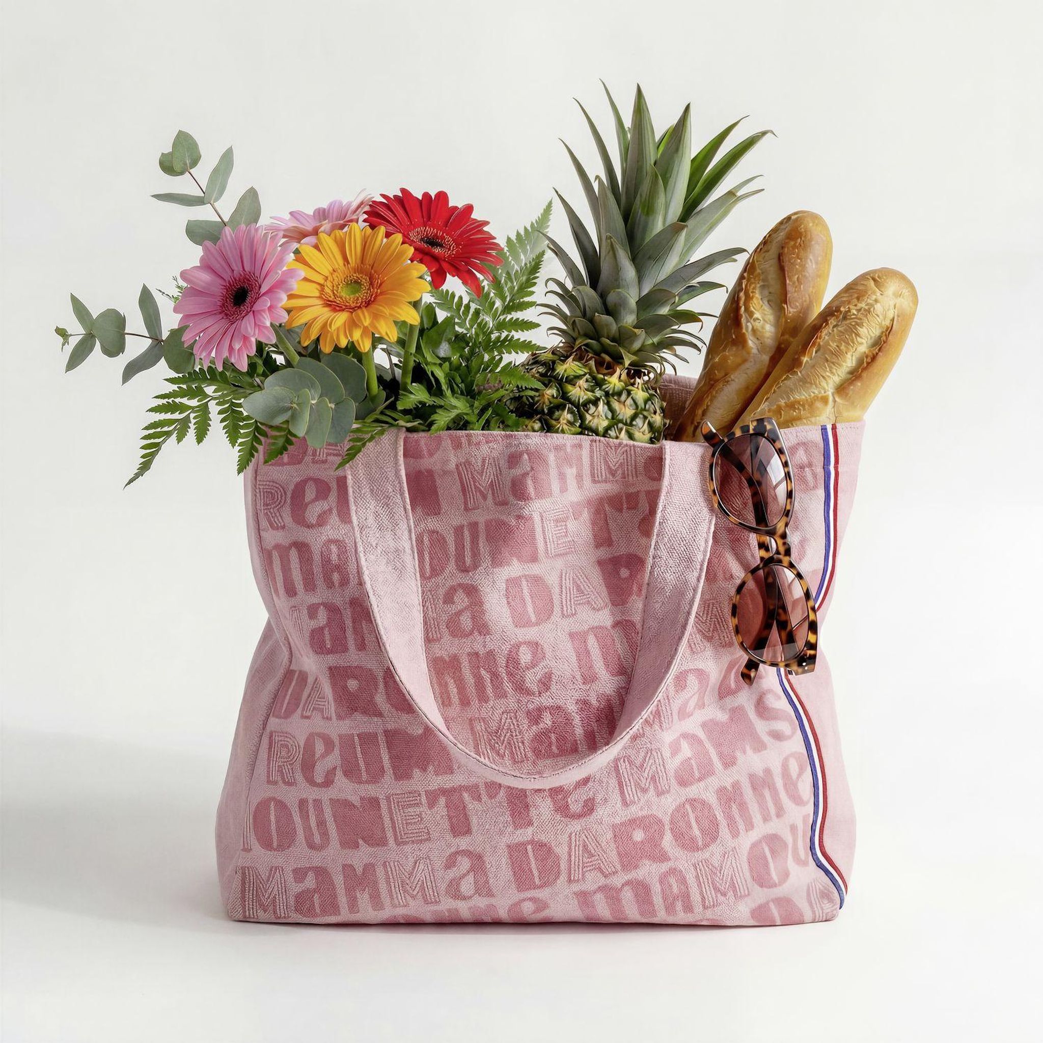 Voir la diapositive 5 : Sac cabas tissu recyclé - Edition spéciale MAMAN-