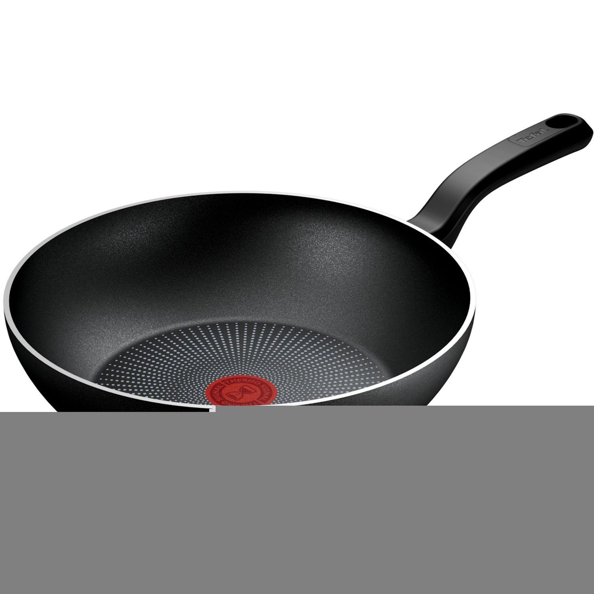 TEFAL wok 28cm TFI so expert alu recycle Noir