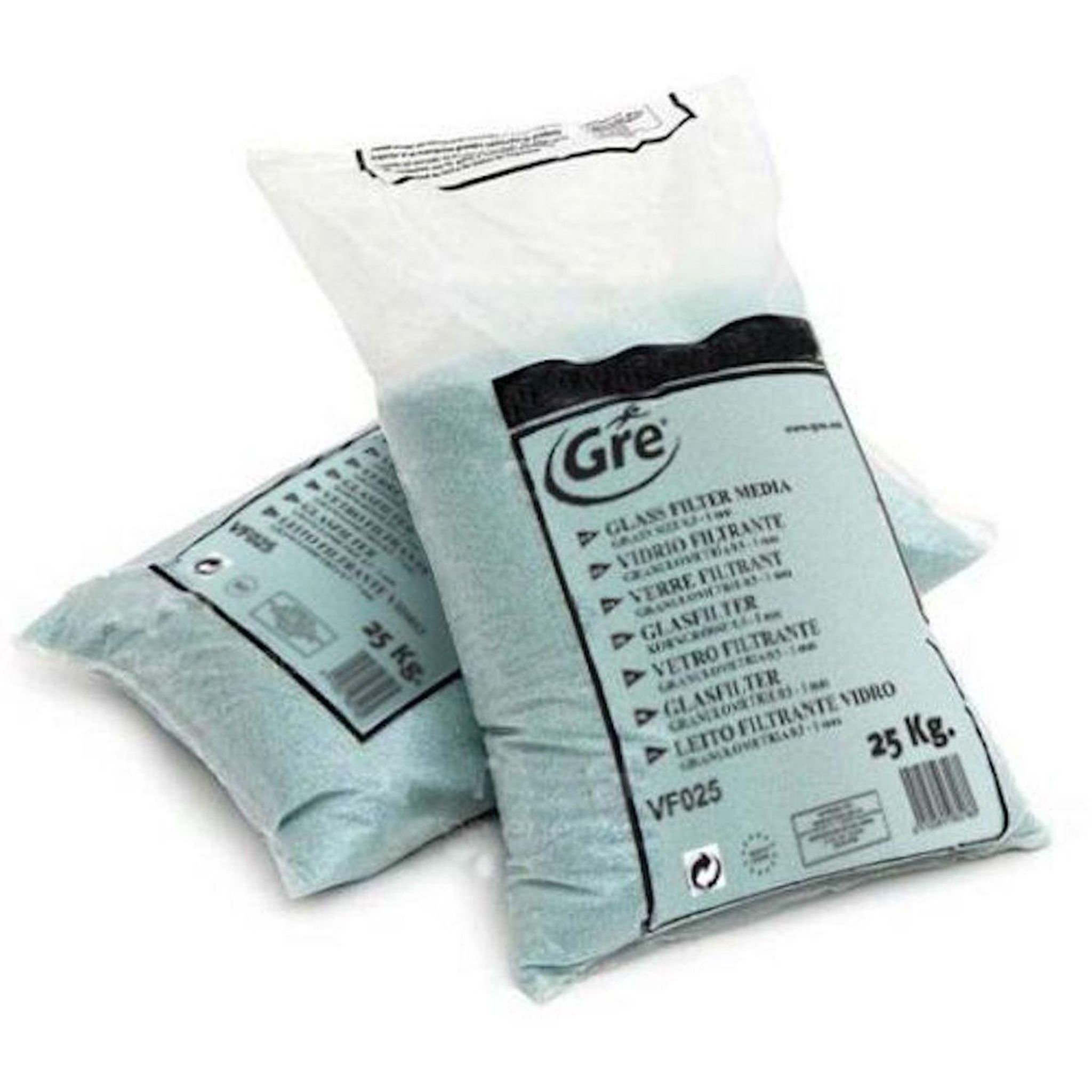 GRE Sac de verre filtrant 25 kg pour filtre à sable