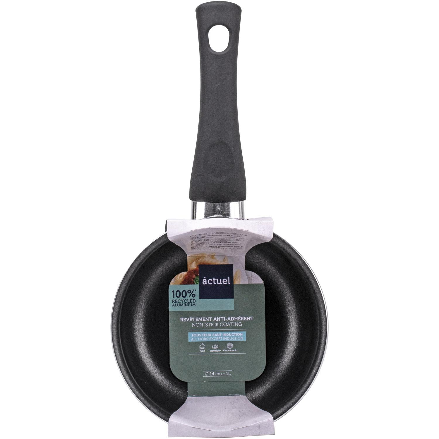 ACTUEL Casserole 14 cm en aluminium revêtement ptfe tout feux dont induction